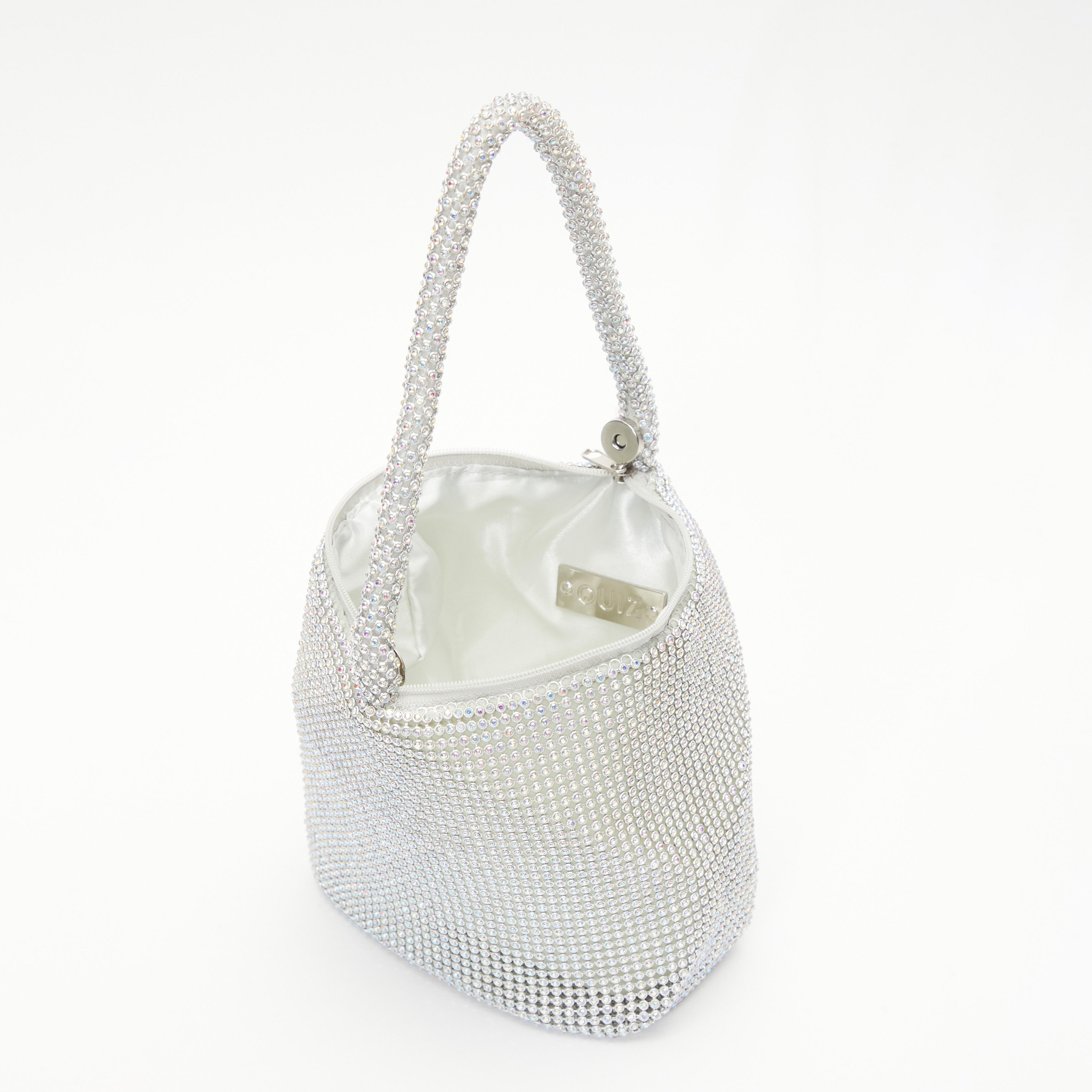 حقيبة يد صغيرة بسوار مع أحجار الراين من كويز | الأبعاد: 6 × 2.5 × 21 سم-women-bagsandwallets-handbags-image-2