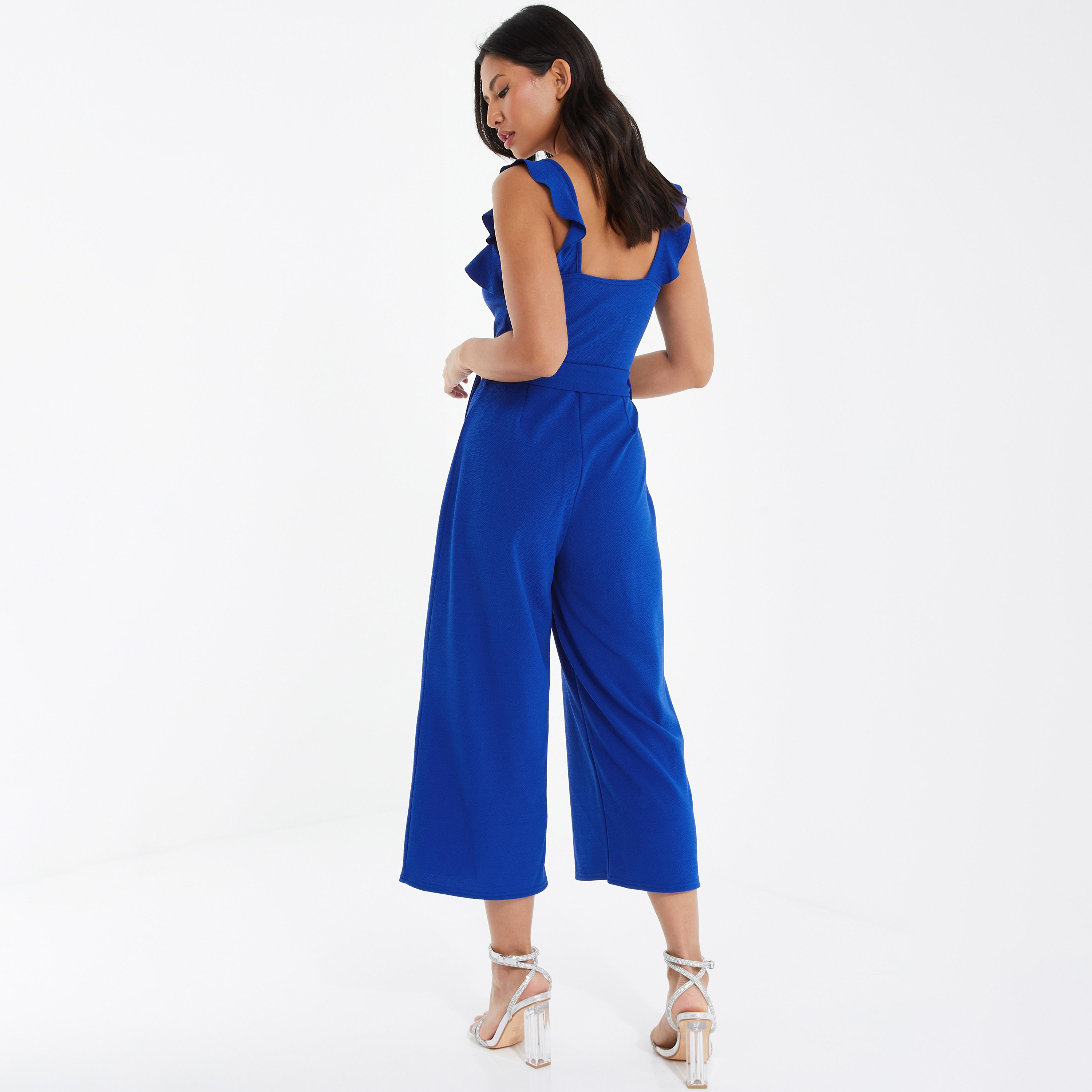  جمبسوت بدون أكمام على شكل قلب بطبعة الزهور من كويز-women-clothing-dresses-image-4