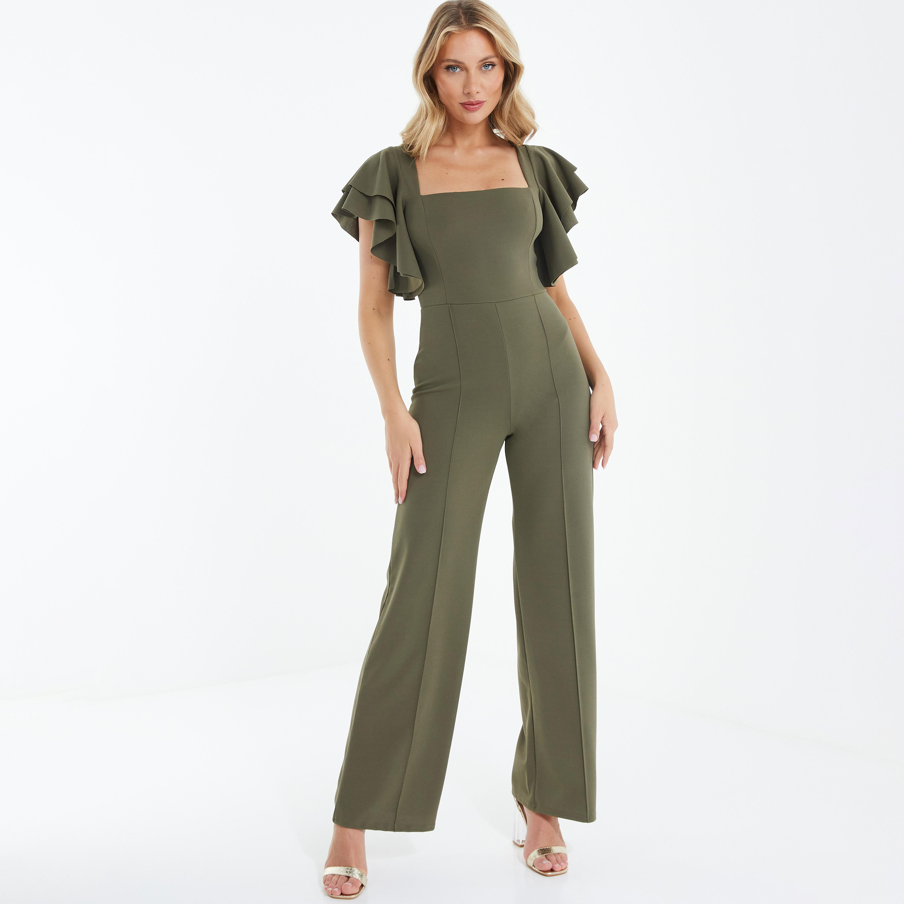 Quiz khaki hot sale jumpsuit