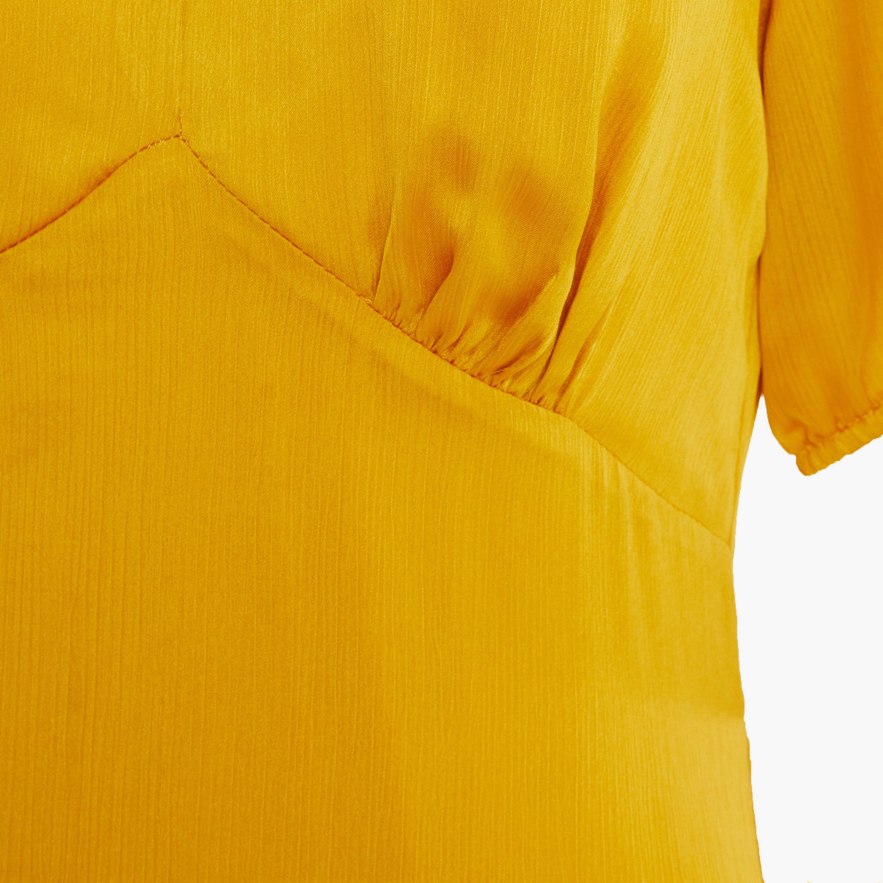 Quiz Satin Plain Keyhole Neck A-Line Midi Dress-women-clothing-dresses-image-3
