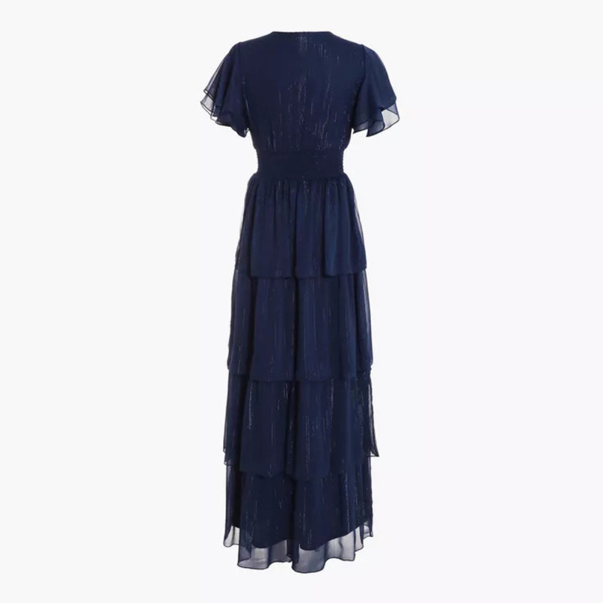 Quiz Navy Chiffon Wrap Tiered Maxi Evening Dress-women-clothing-dresses-image-6