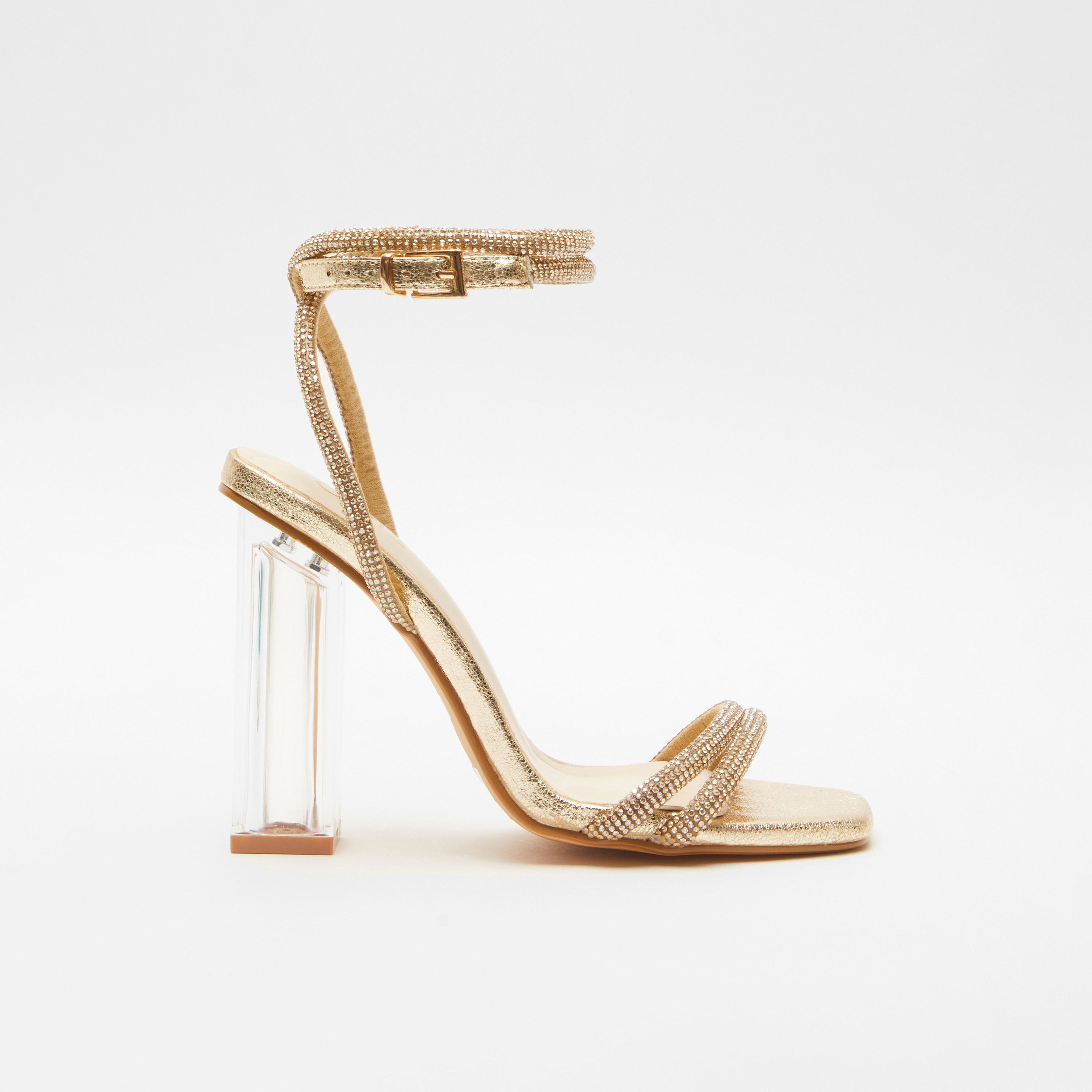 صندل نسائي بكعب ذو كلير ديامانتي من كويز-women-shoes-heels-image-3