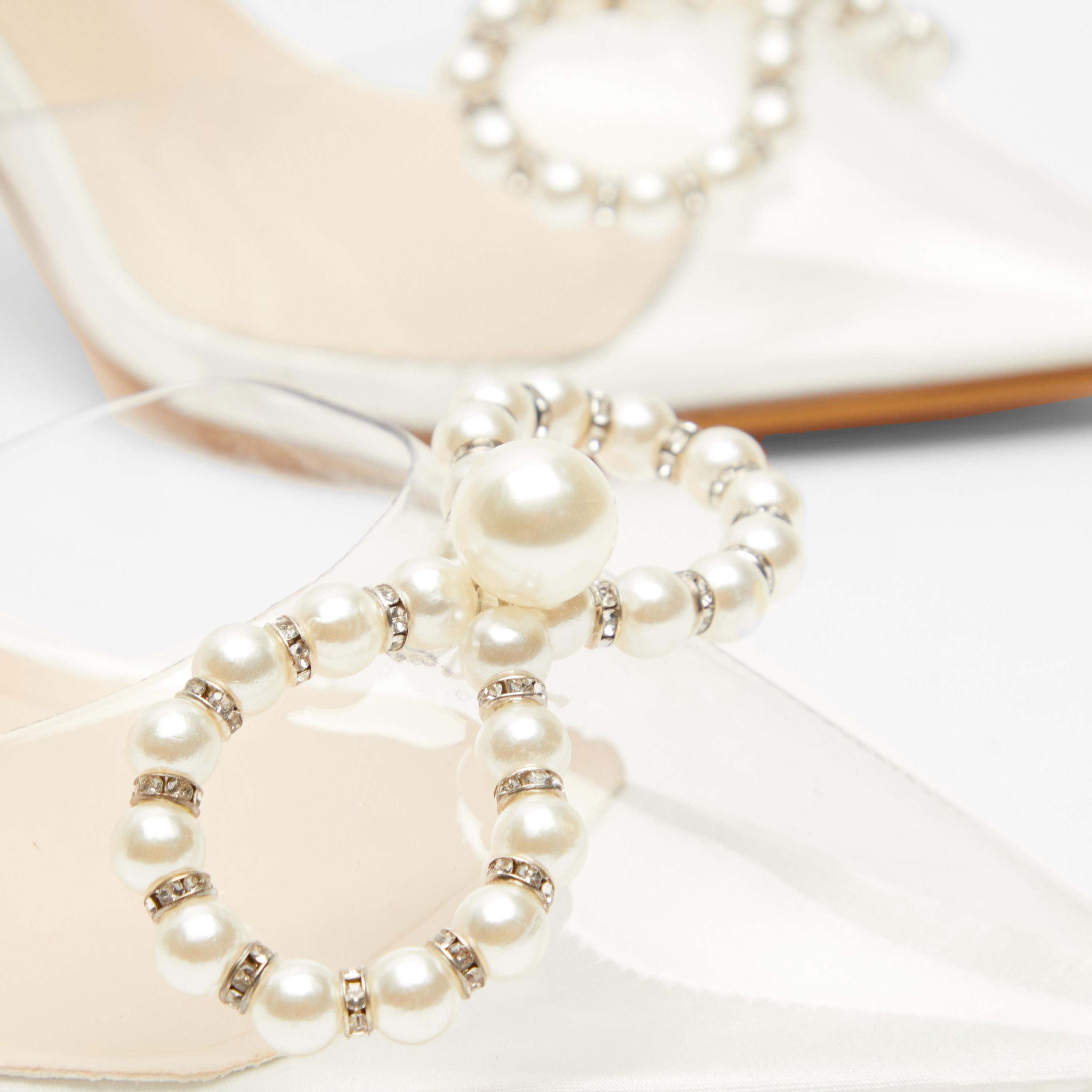 Quiz Women's Pearl Bow Stiletto Court Heels-women-shoes-heels-image-5
