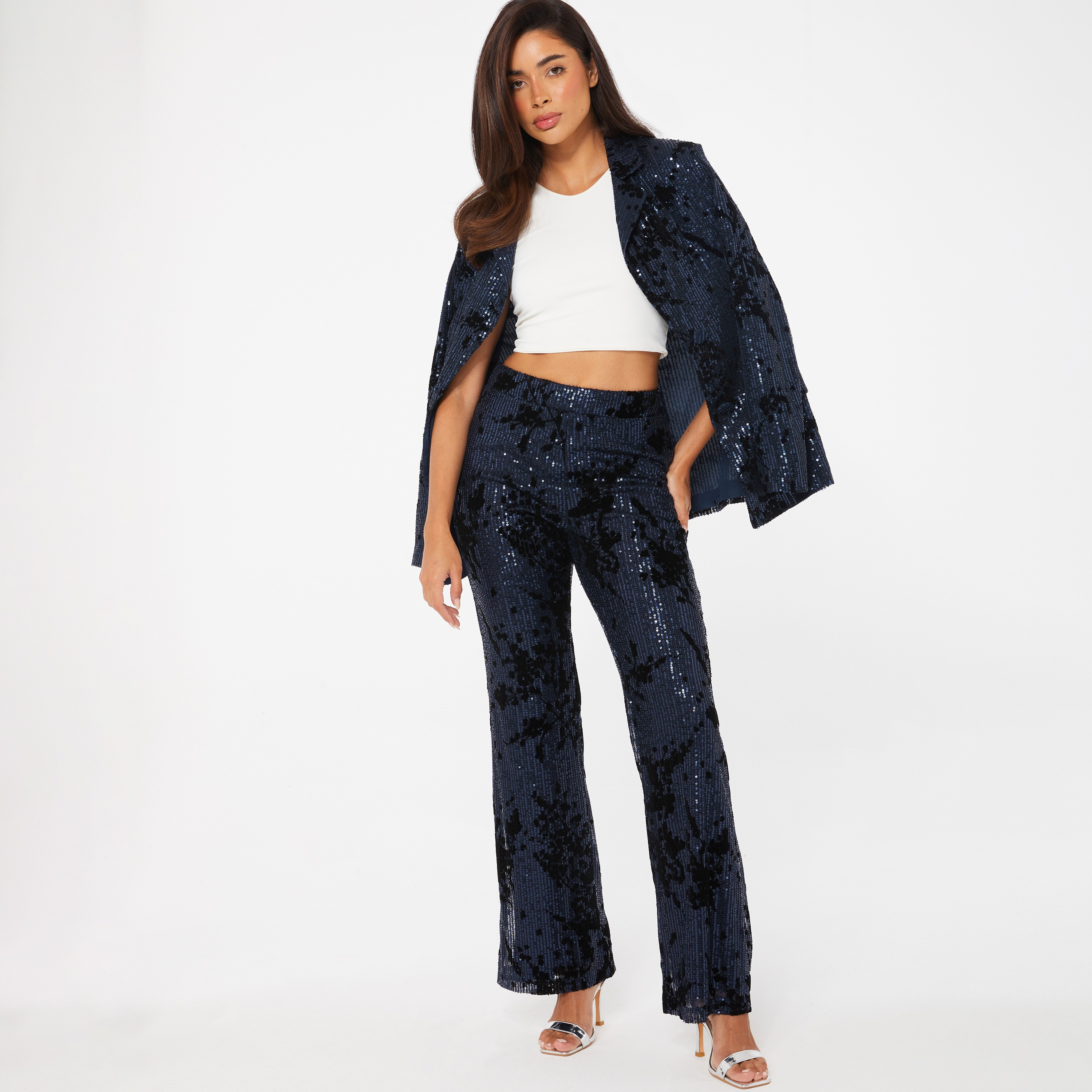 Quiz Sequins High-Rise Trousers-women-clothing-bottoms-trousers-image-2