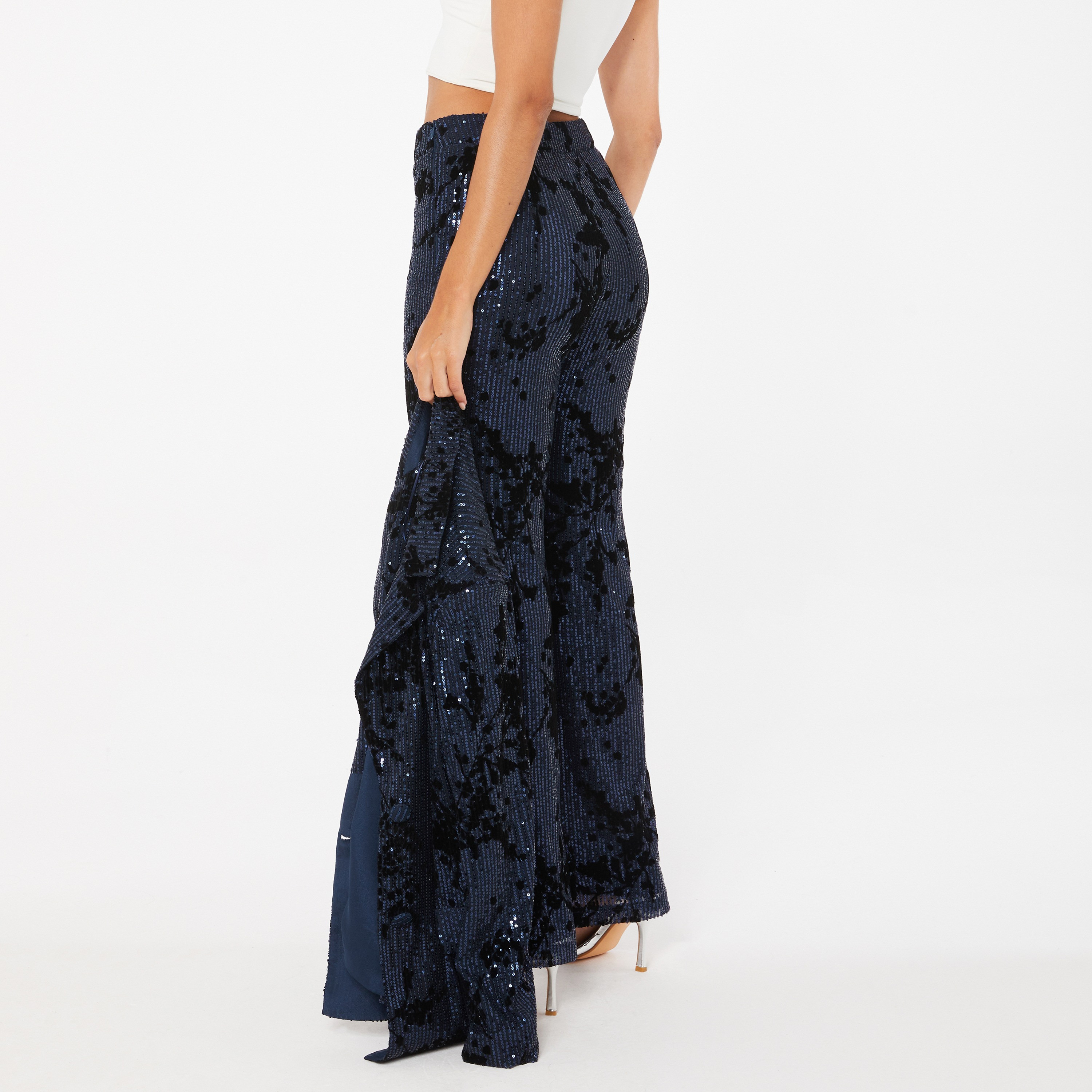 Quiz Sequins High-Rise Trousers-women-clothing-bottoms-trousers-image-4