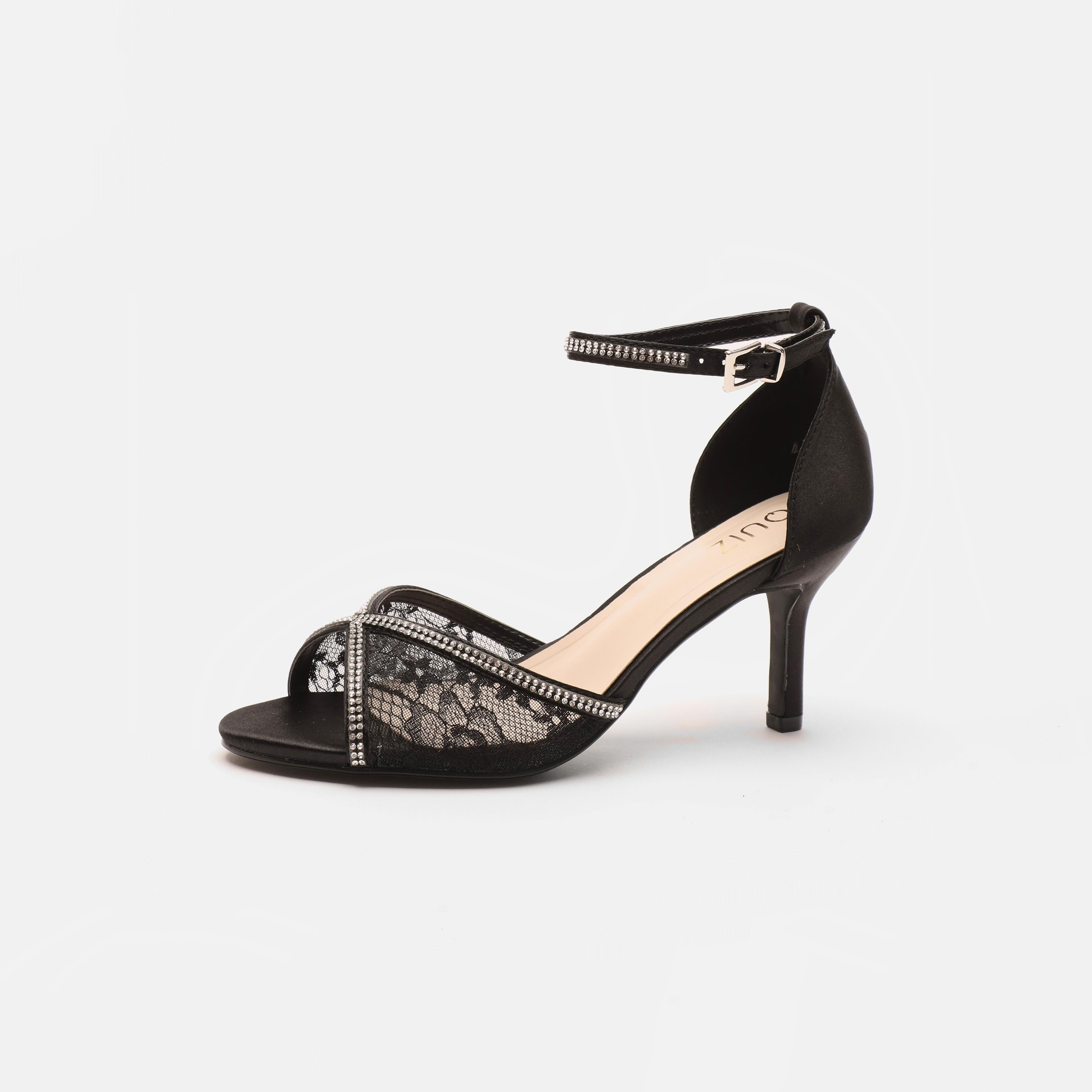صندل نسائي بكعب ستيليتو ذو دانتيل أمامي مع ديامانتي من كويز-women-shoes-heels-image-6