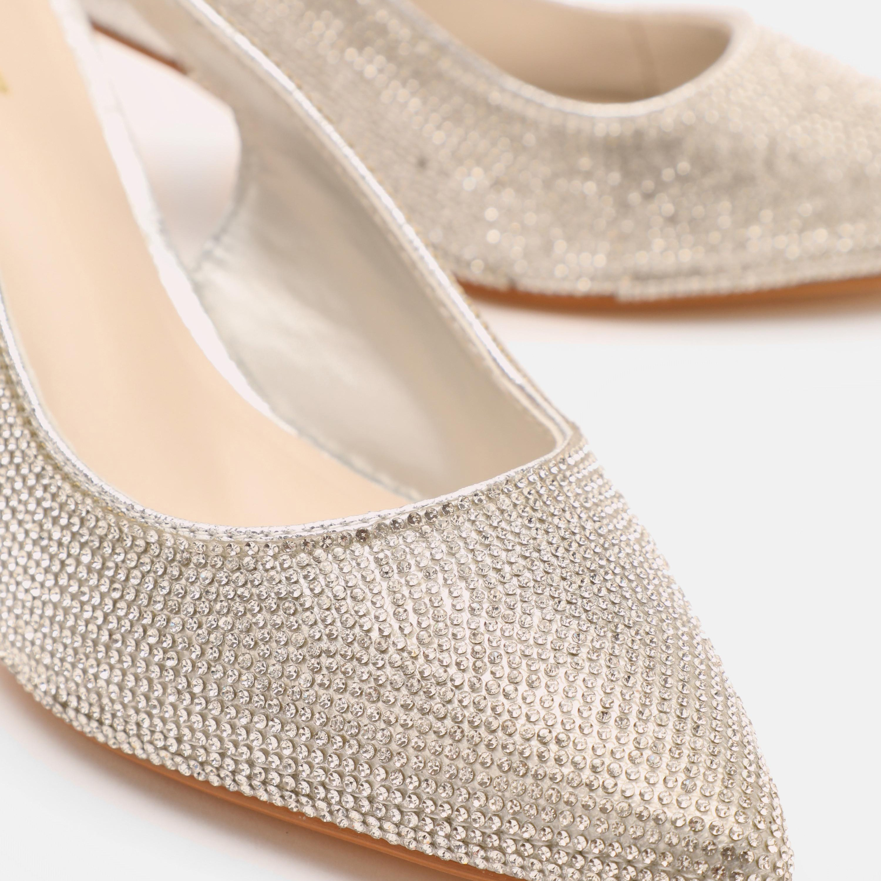 Quiz Women's Diamante Slingback Court Heels-women-shoes-heels-image-5