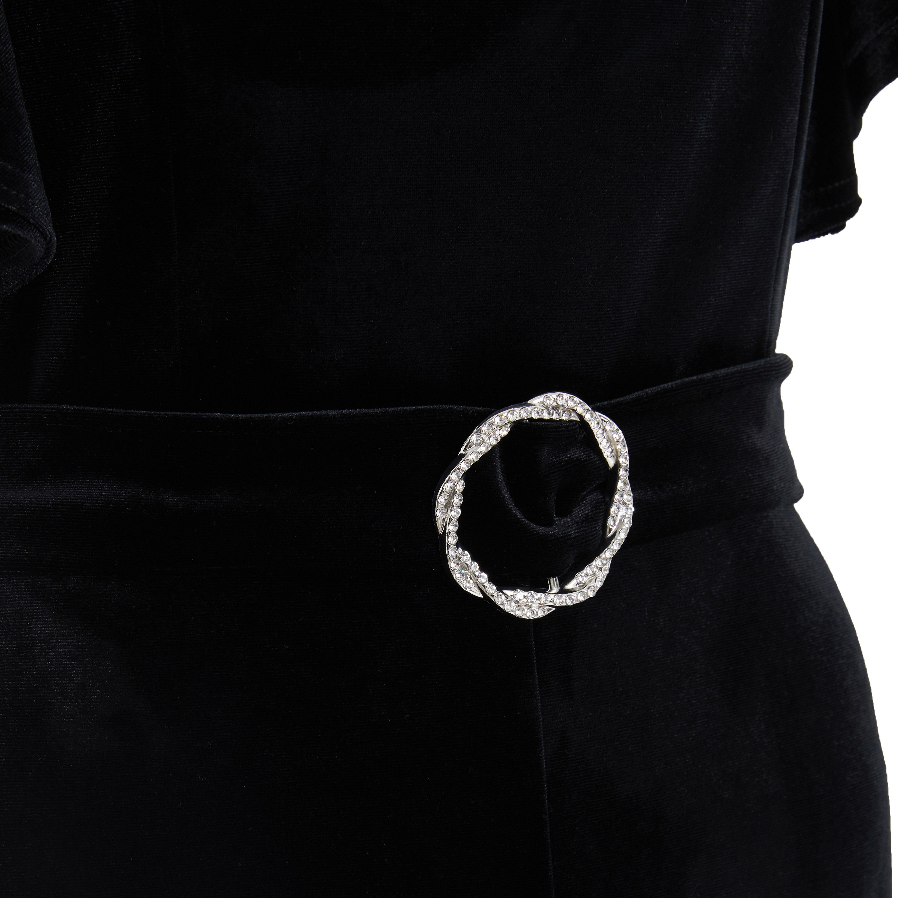 بذلة من كويز ذات رقبة مربعة ونقشة زهور مع مزين بإبزيم-women-clothing-jumpsuits-image-3