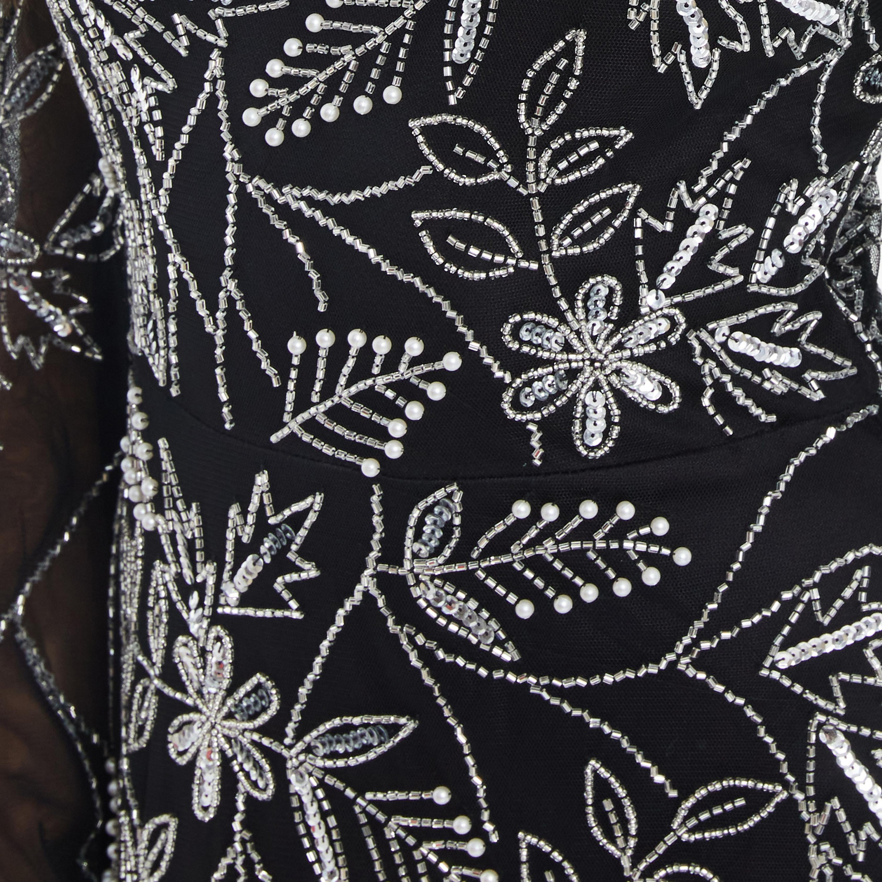 فستان ماكسي مزين برقبة عالية من كويز-women-clothing-dresses-image-3