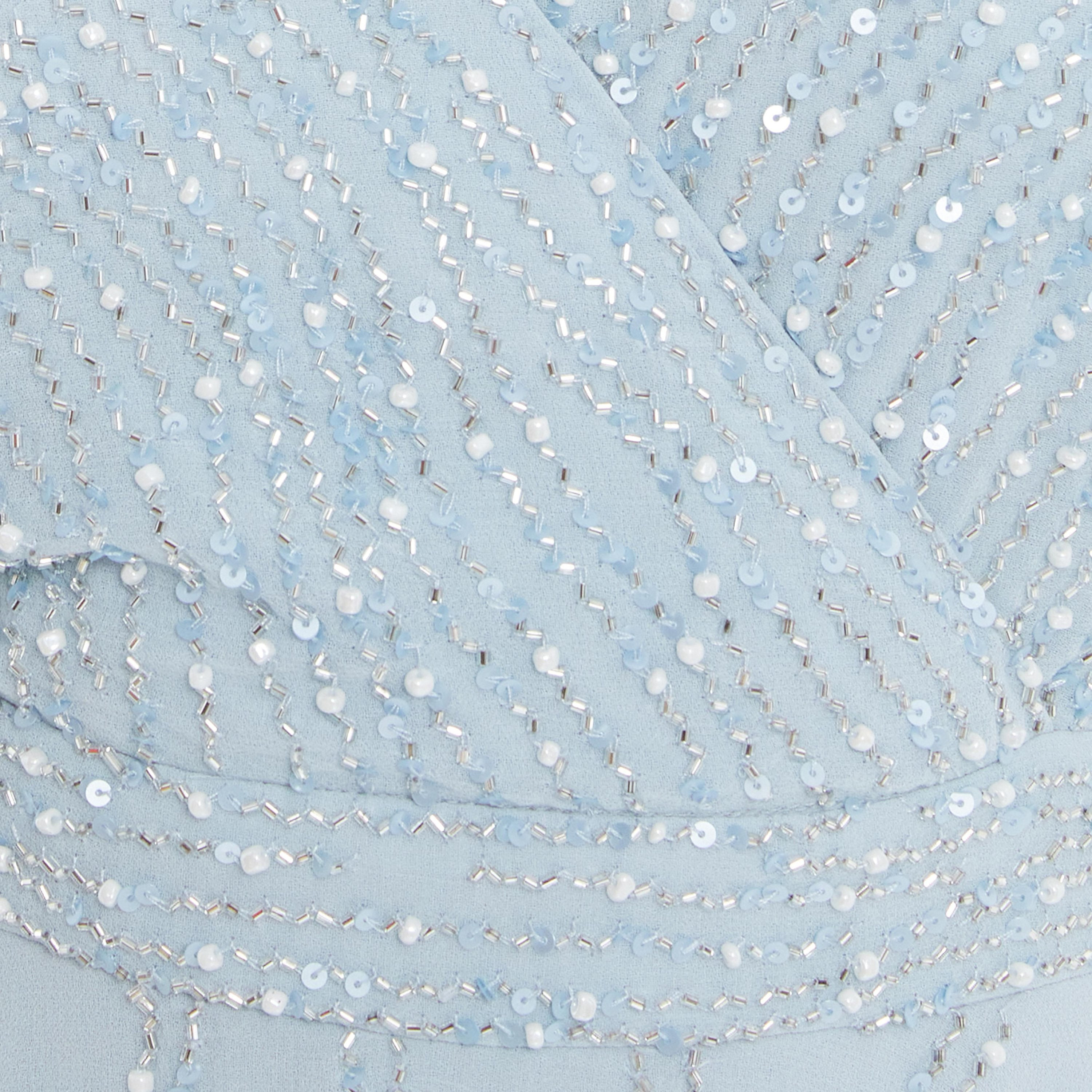 Quiz Embellished & Sequins V-Neck Skater Midi Dress-women-clothing-dresses-image-3