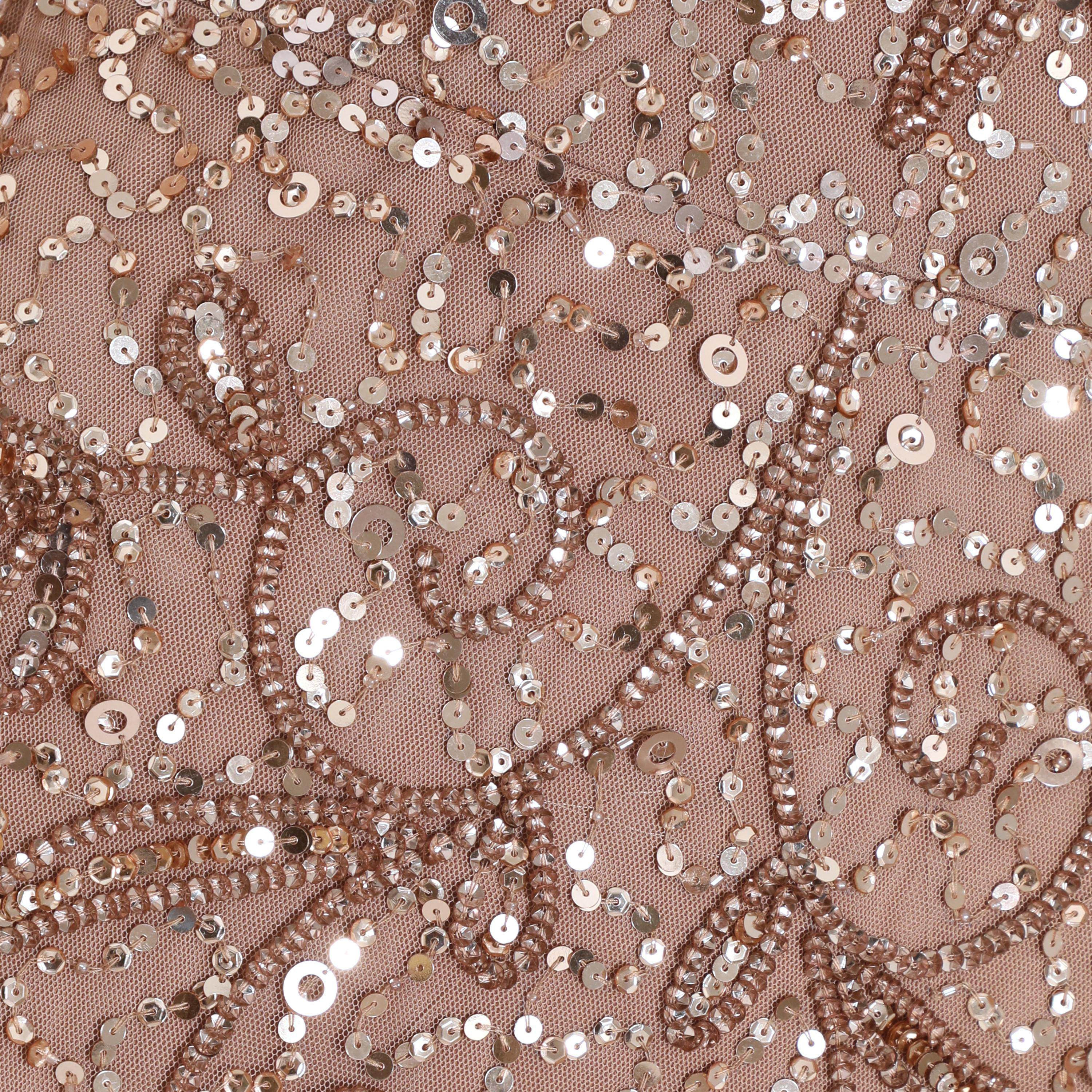Quiz Embellished & Sequins Round Neck Maxi Dress-women-clothing-dresses-image-3