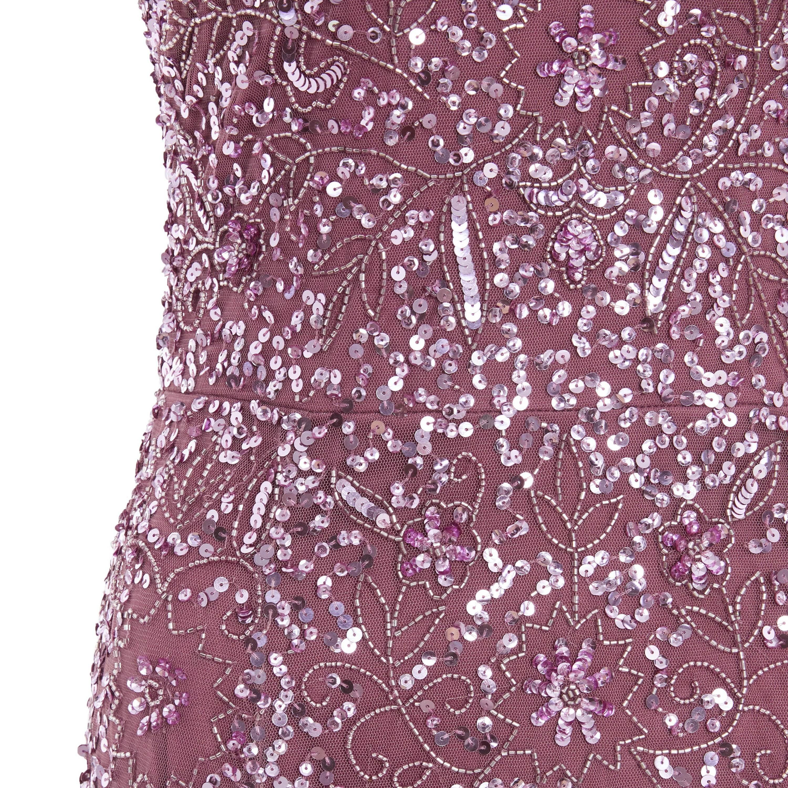 Quiz Embellished & Sequins V-Neck Maxi Dress-women-clothing-dresses-image-3