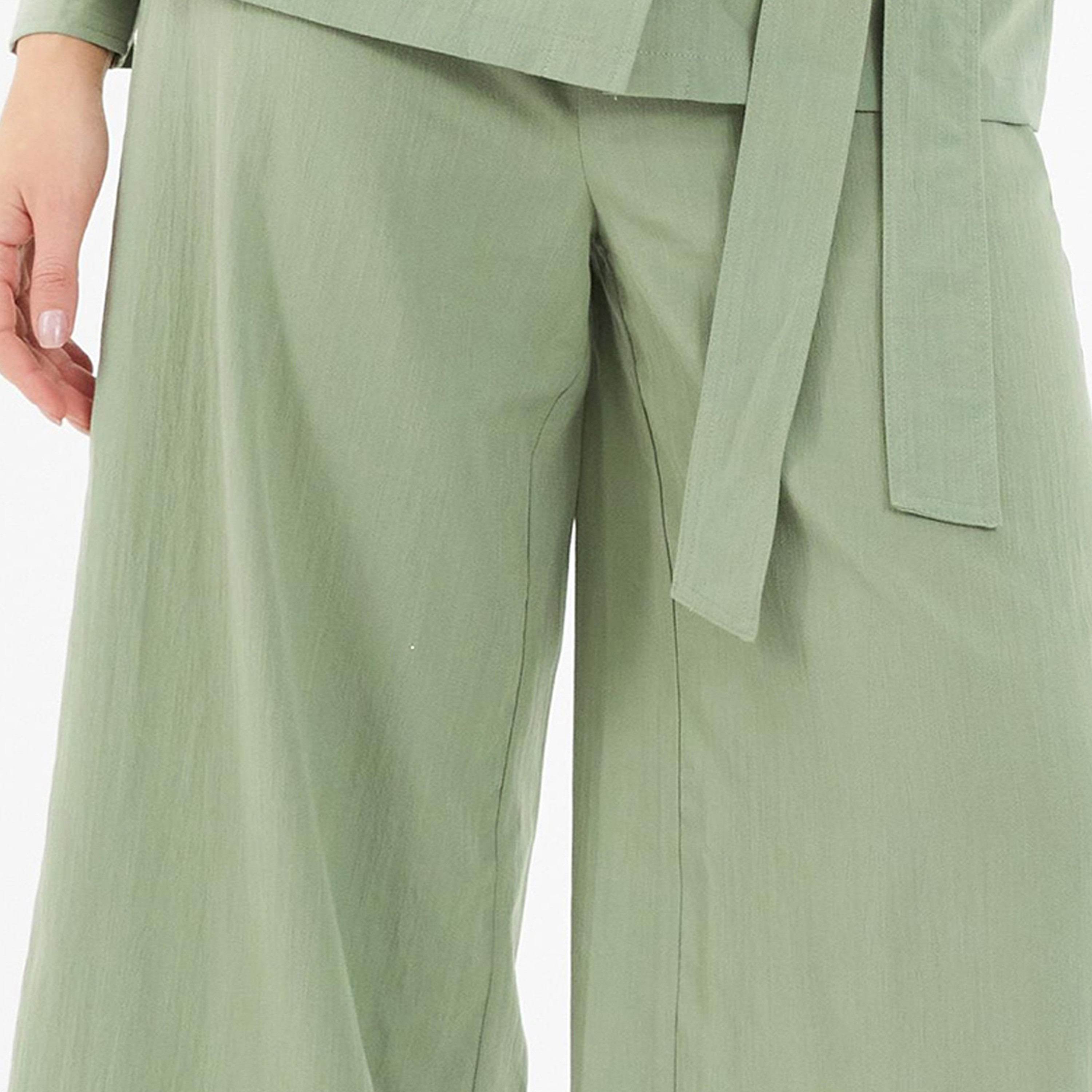 Quiz Plain High-Rise Wide Leg Trouser-women-clothing-bottoms-trousers-image-3