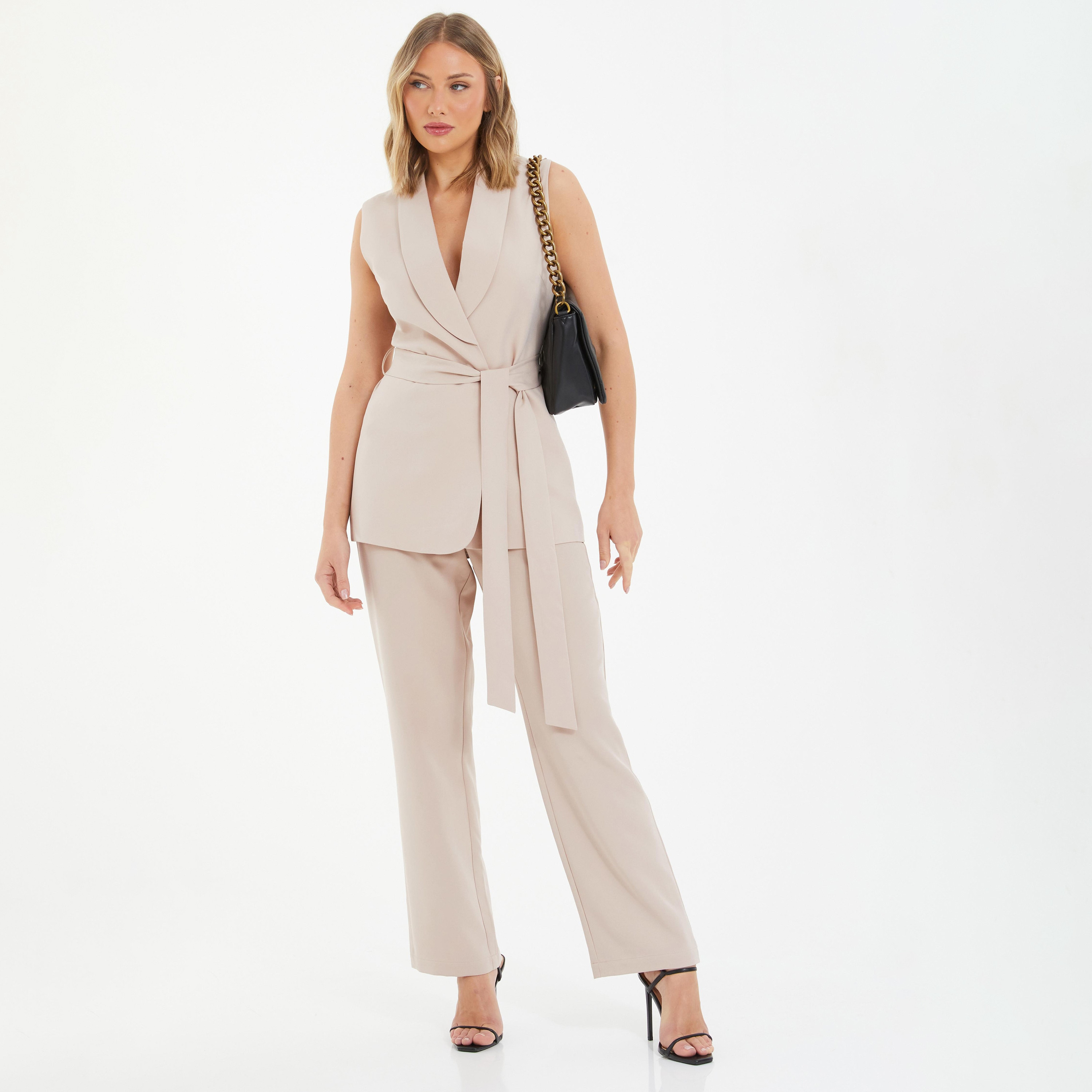 Quiz Plain High-Rise Straight Leg Trouser-women-clothing-bottoms-trousers-image-2