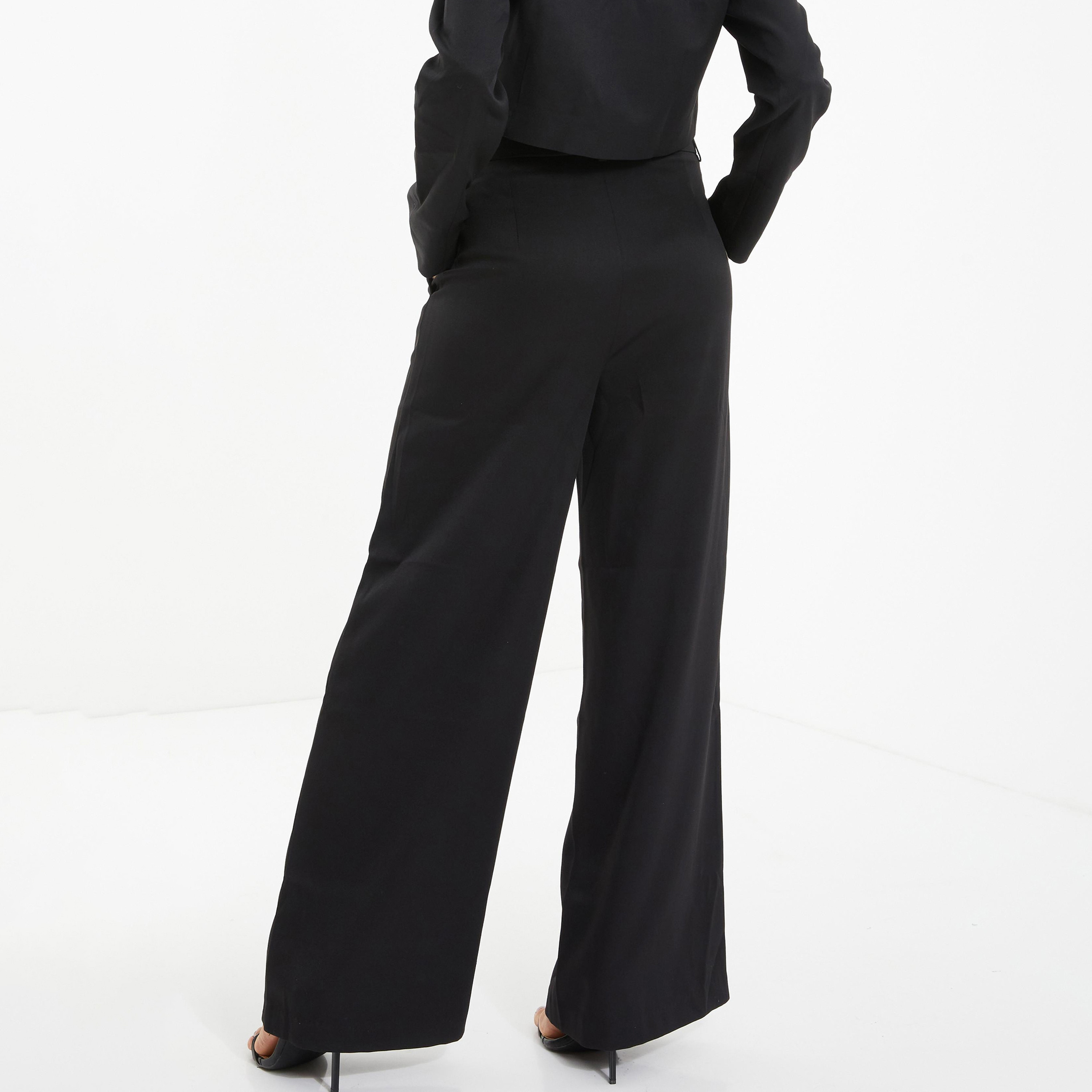 Quiz Plain High-Rise Wide Leg Trouser-women-clothing-bottoms-trousers-image-4