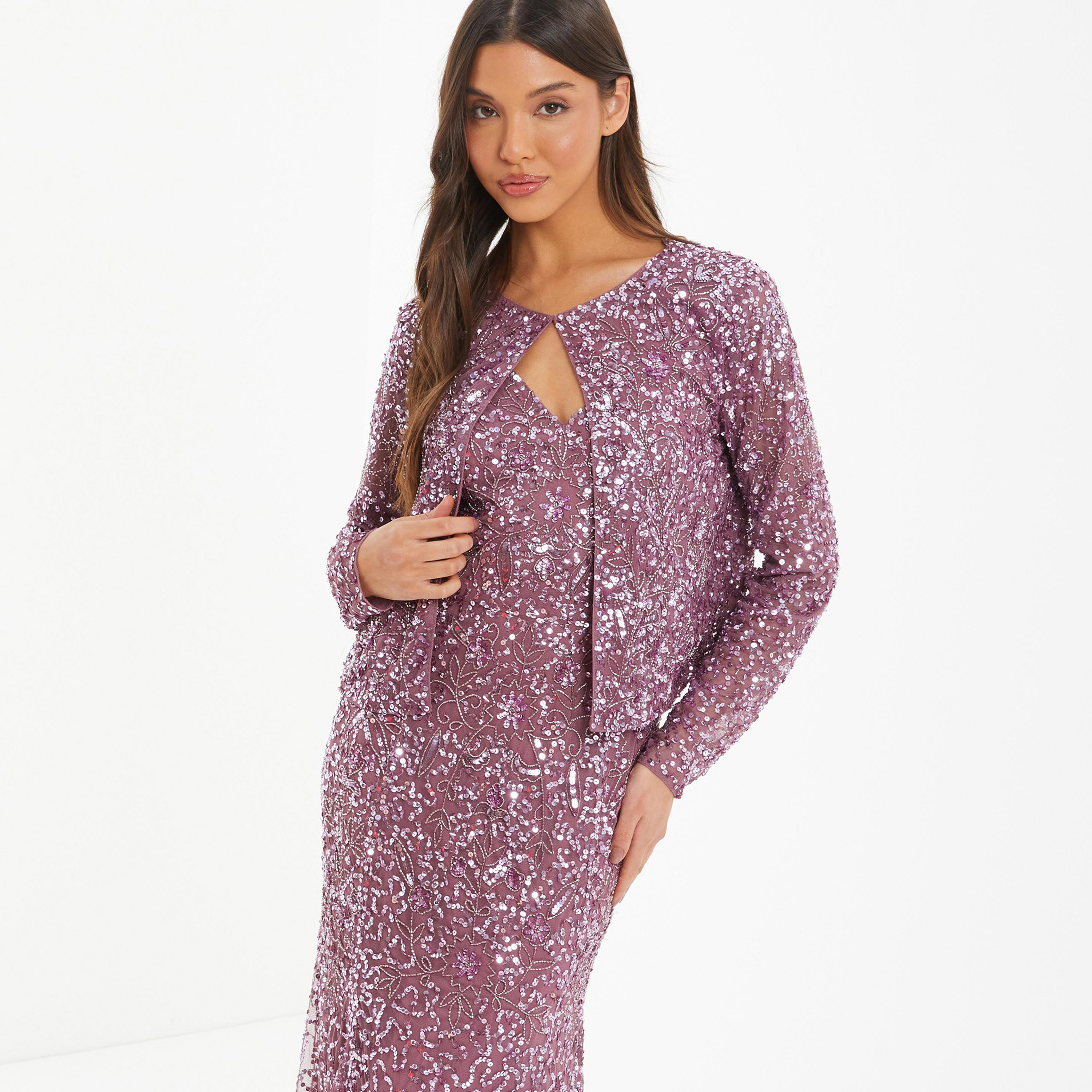 جاكيت قصير مع مزين بسكوينس من كويز-women-winterwear-coatsandjackets-jackets-image-1
