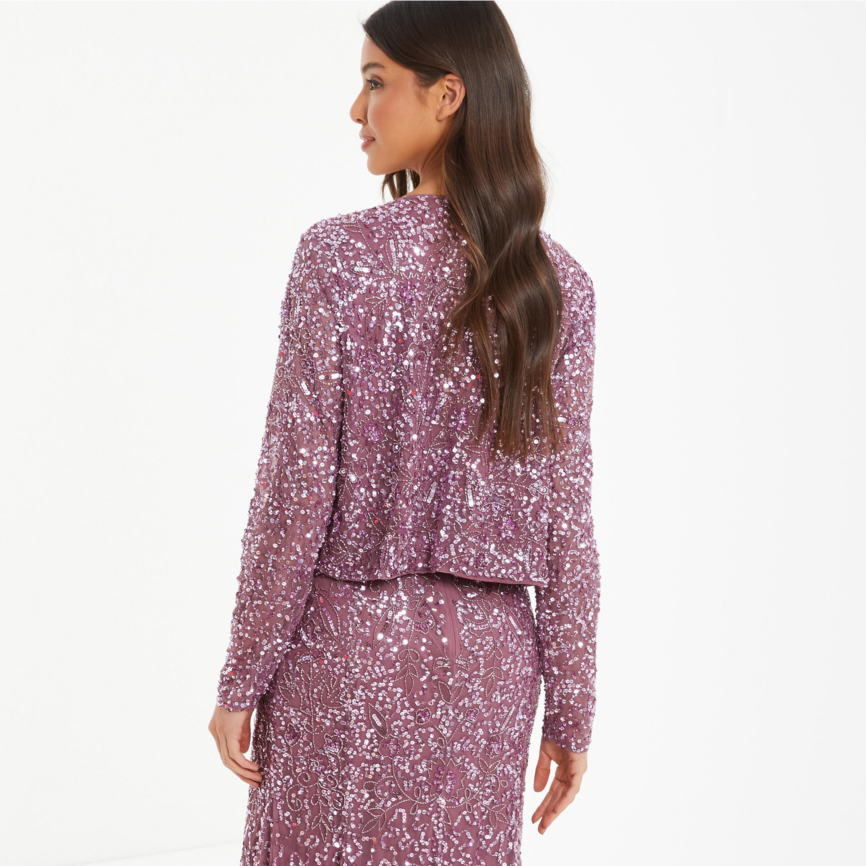 Quiz Sequins Crop Jacket-women-winterwear-coatsandjackets-jackets-image-4