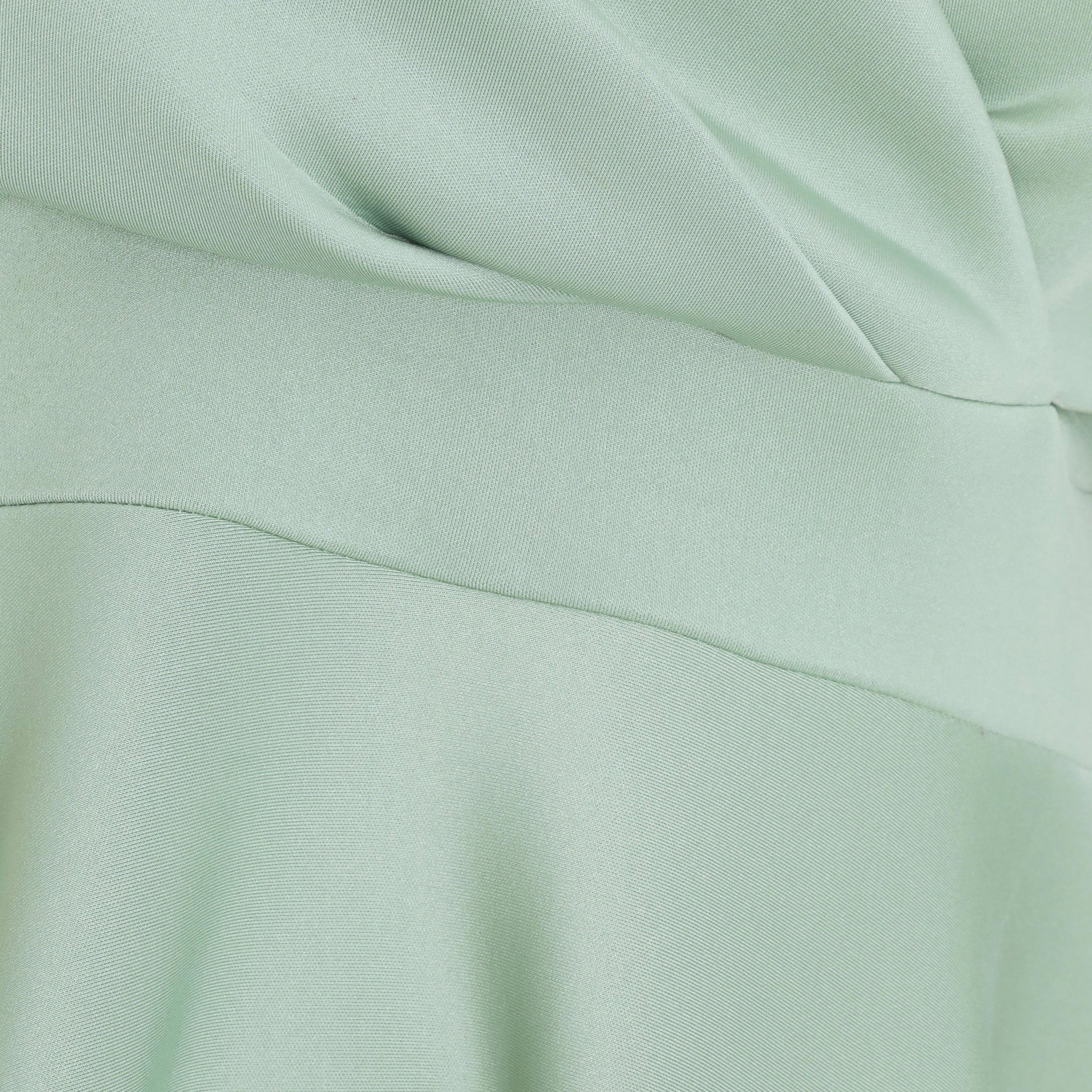 فستان متزلج متوسط الطول بياقة باردوت سادة من كويز-women-clothing-dresses-image-3