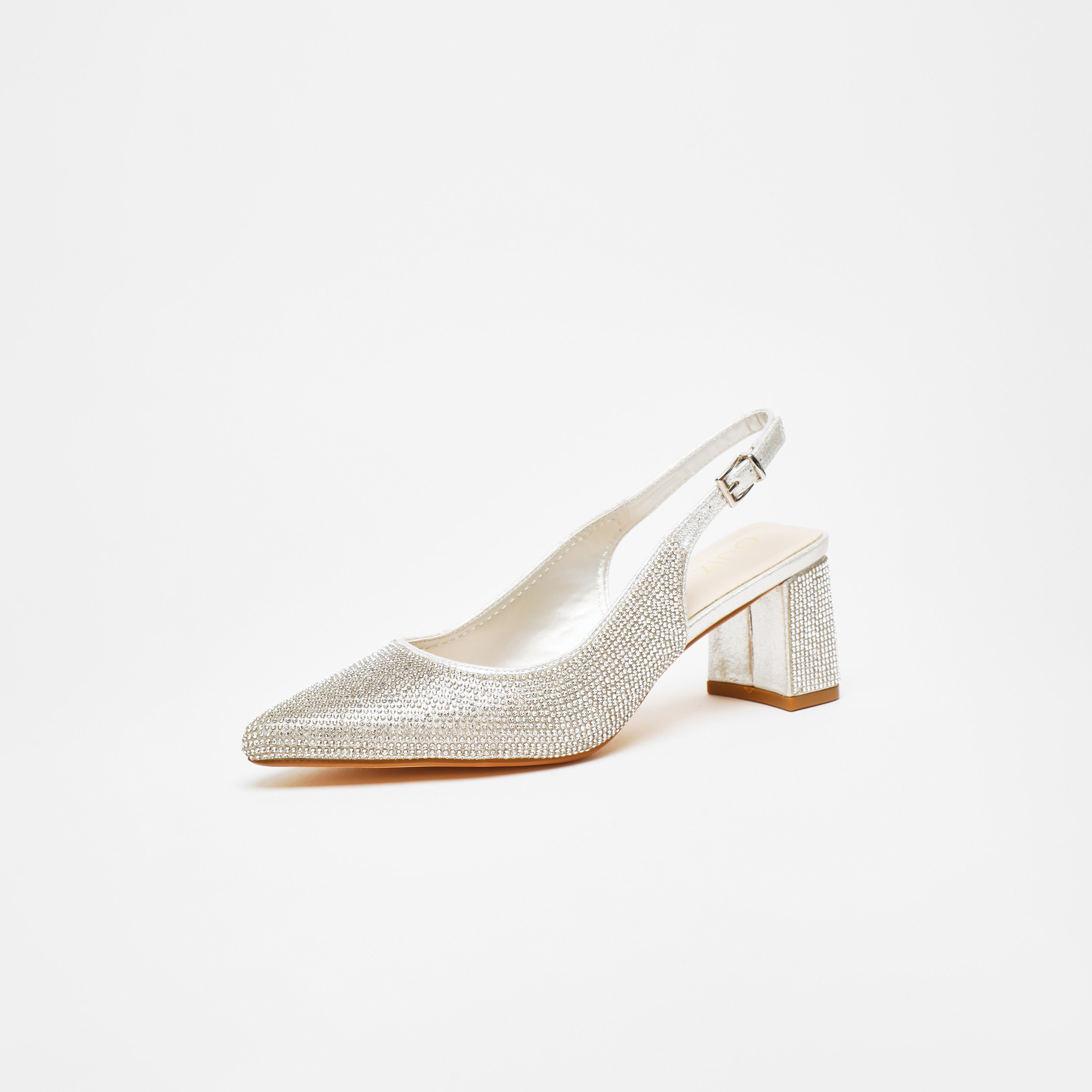 حذاء ميولز بكعب بلوك بإبزيم للسيدات من كويز | 100041268-women-shoes-heels-image-1