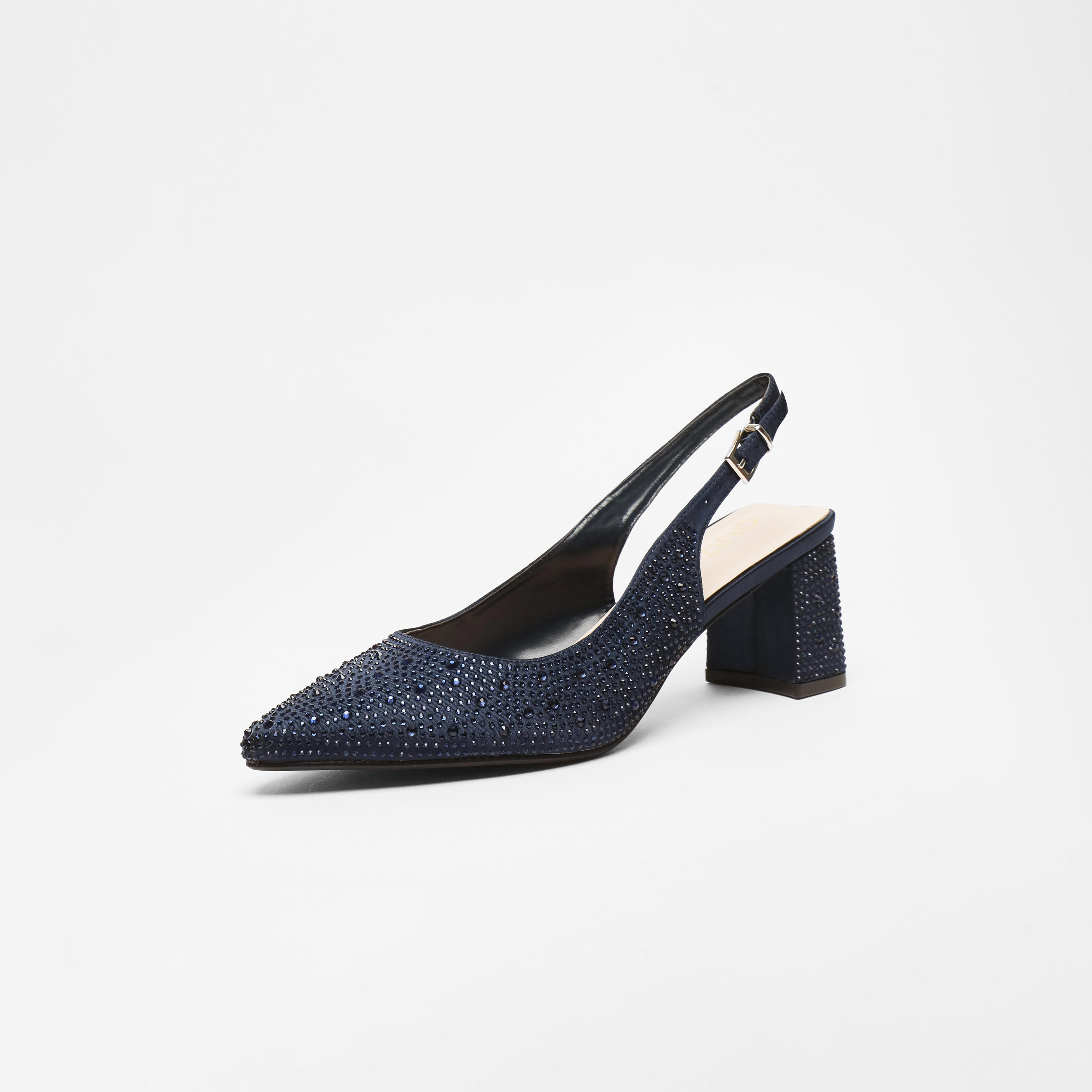 حذاء ميولز بكعب بلوك بإبزيم للسيدات من كويز | 100041269-women-shoes-heels-image-1