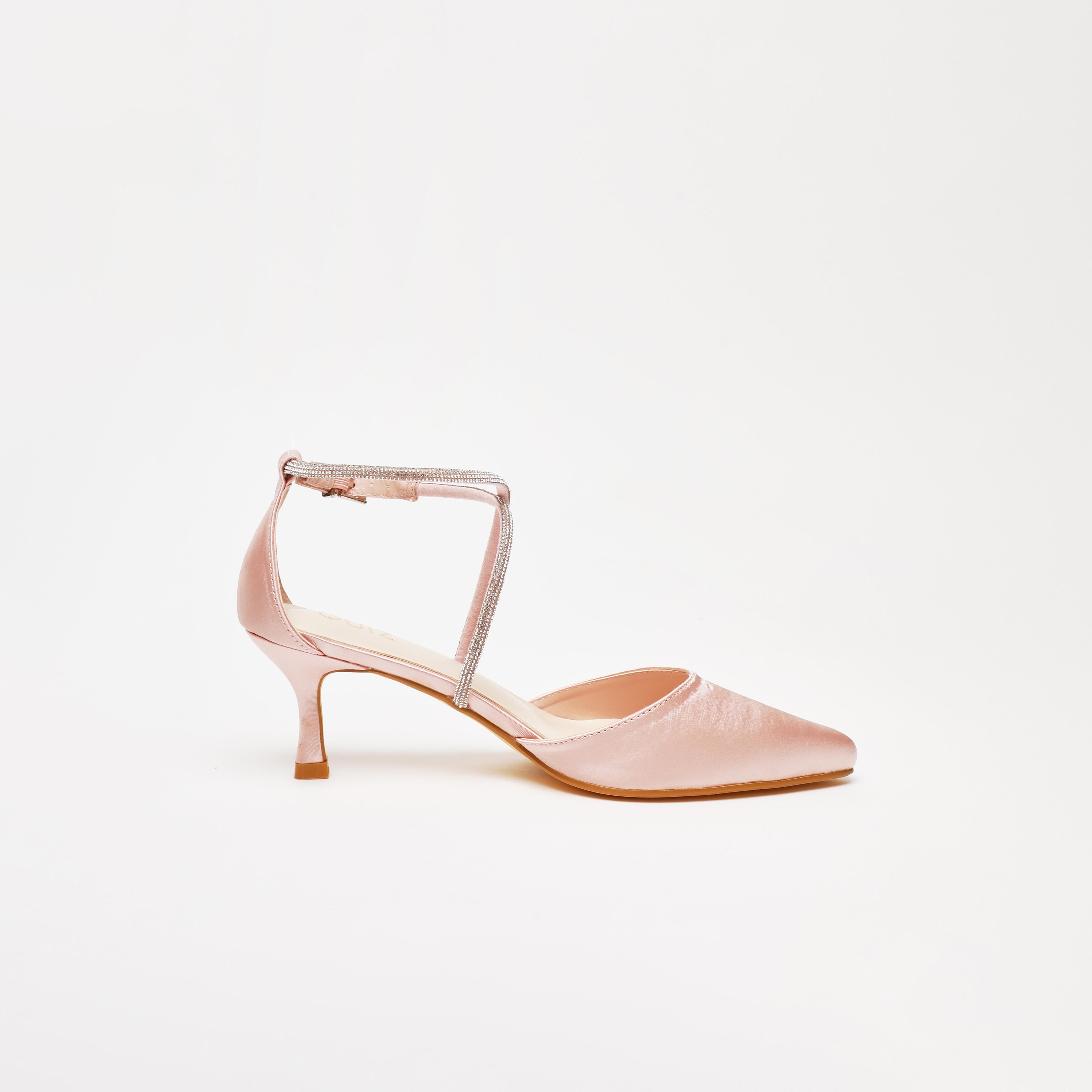 حذاء بامبز نسائي بكعب كيتن بإبزيم من كويز | 100041273-women-shoes-heels-image-4