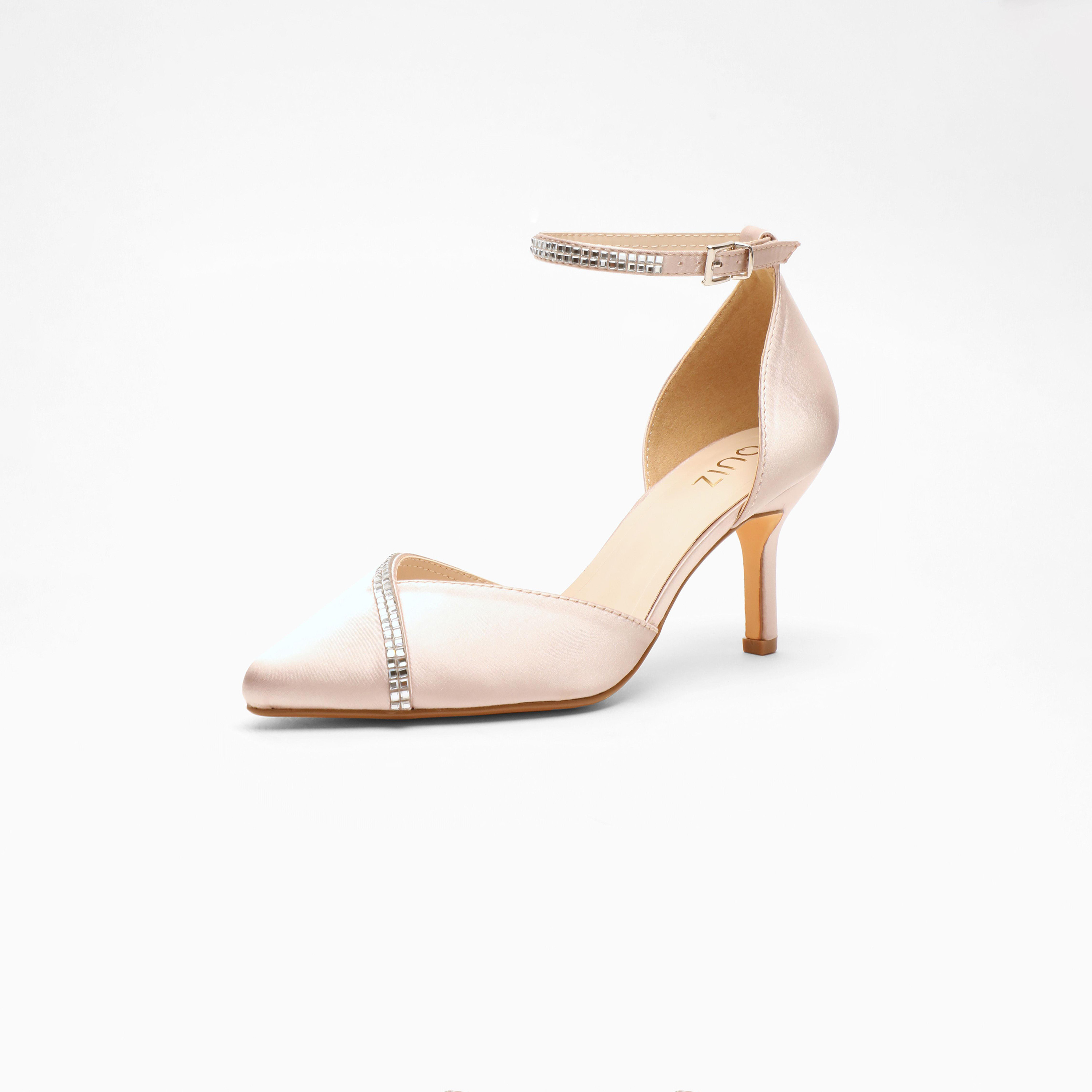 Quiz Women's Buckle Strap Stiletto Heels Sandals | 00100041278-women-shoes-heels-image-1