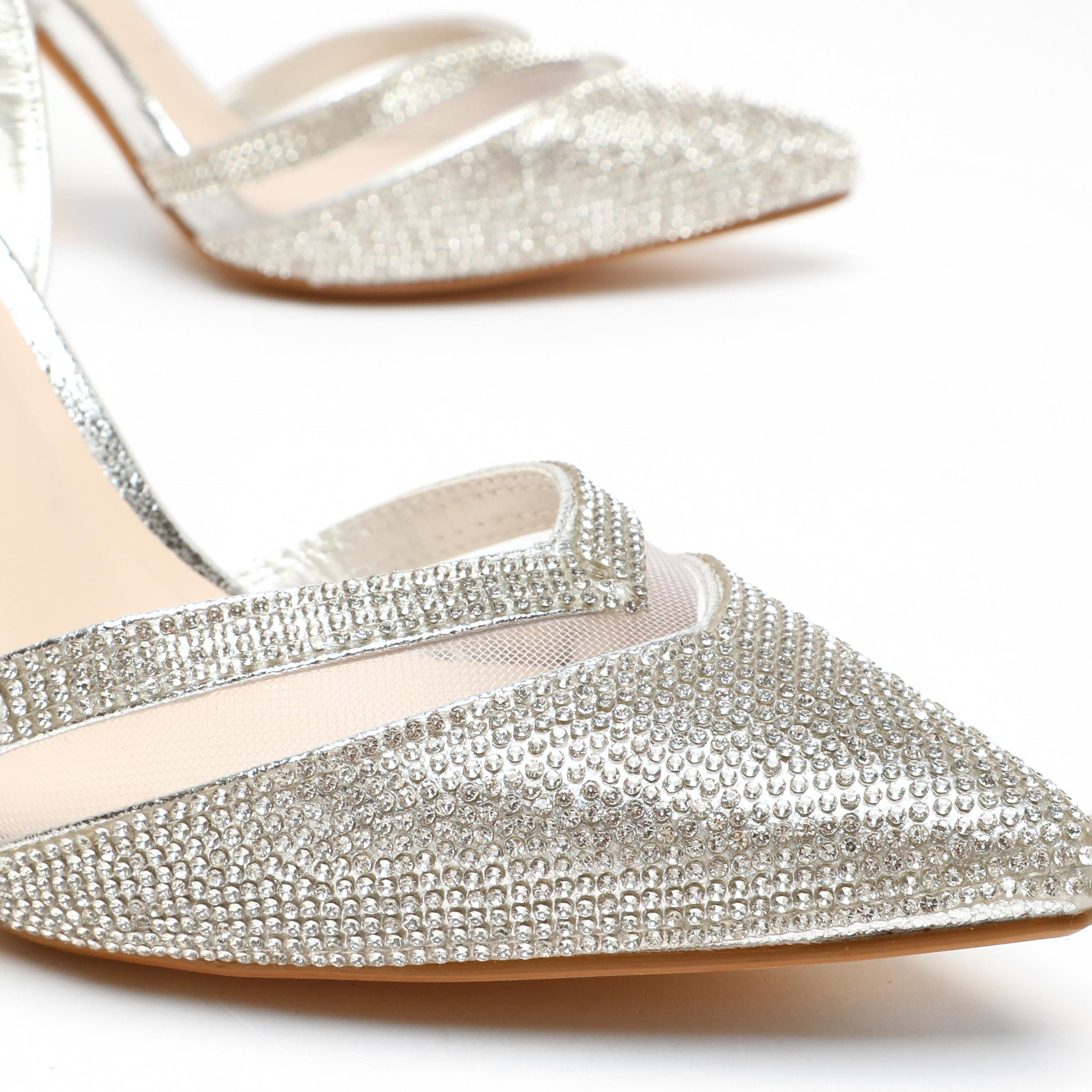 حذاء ميولز بكعب ستيليتو بإبزيم للسيدات من كويز | 100041280-women-shoes-heels-image-3