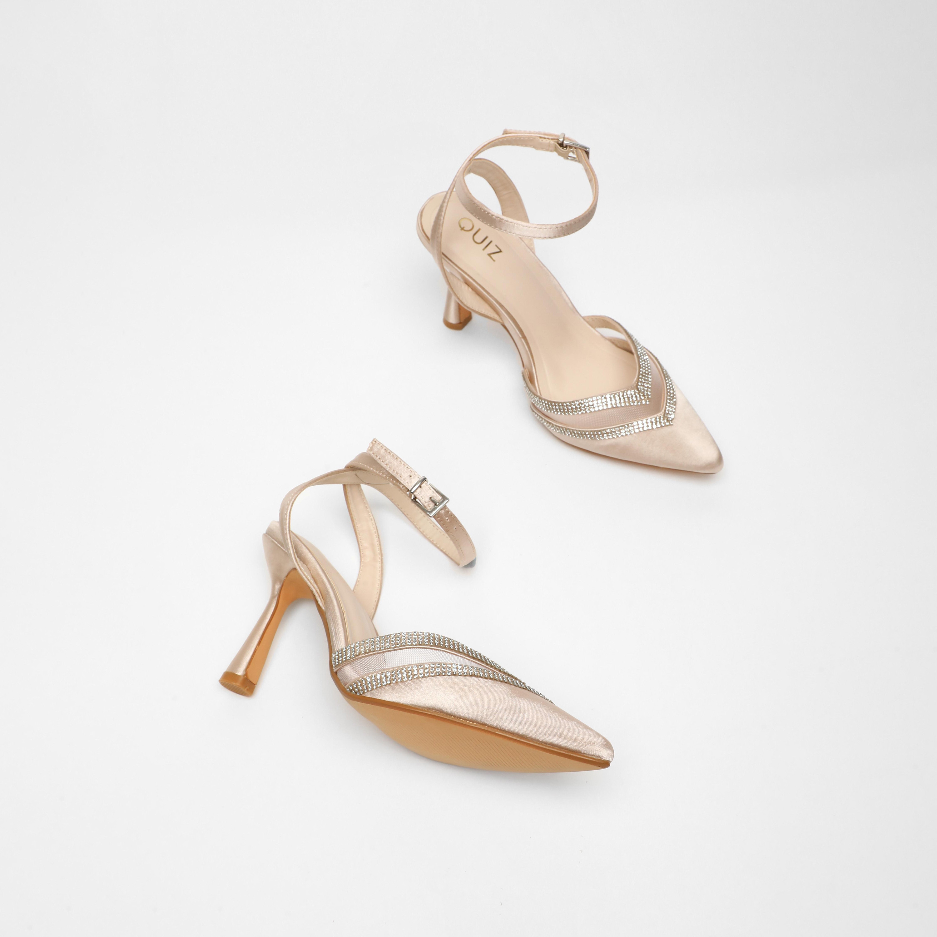 Quiz Women's Buckle Stiletto Heel Mules | 00100041284-women-shoes-heels-image-2