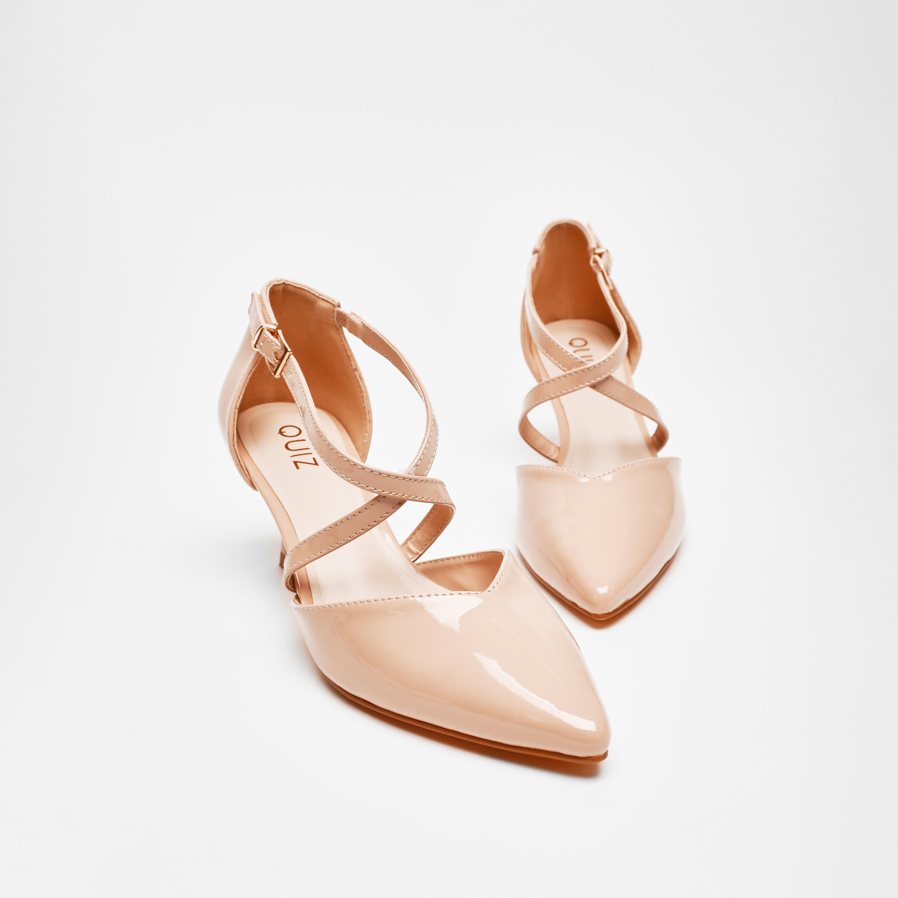 حذاء بامبز نسائي بكعب كيتن بإبزيم من كويز | 100041285-women-shoes-heels-image-2