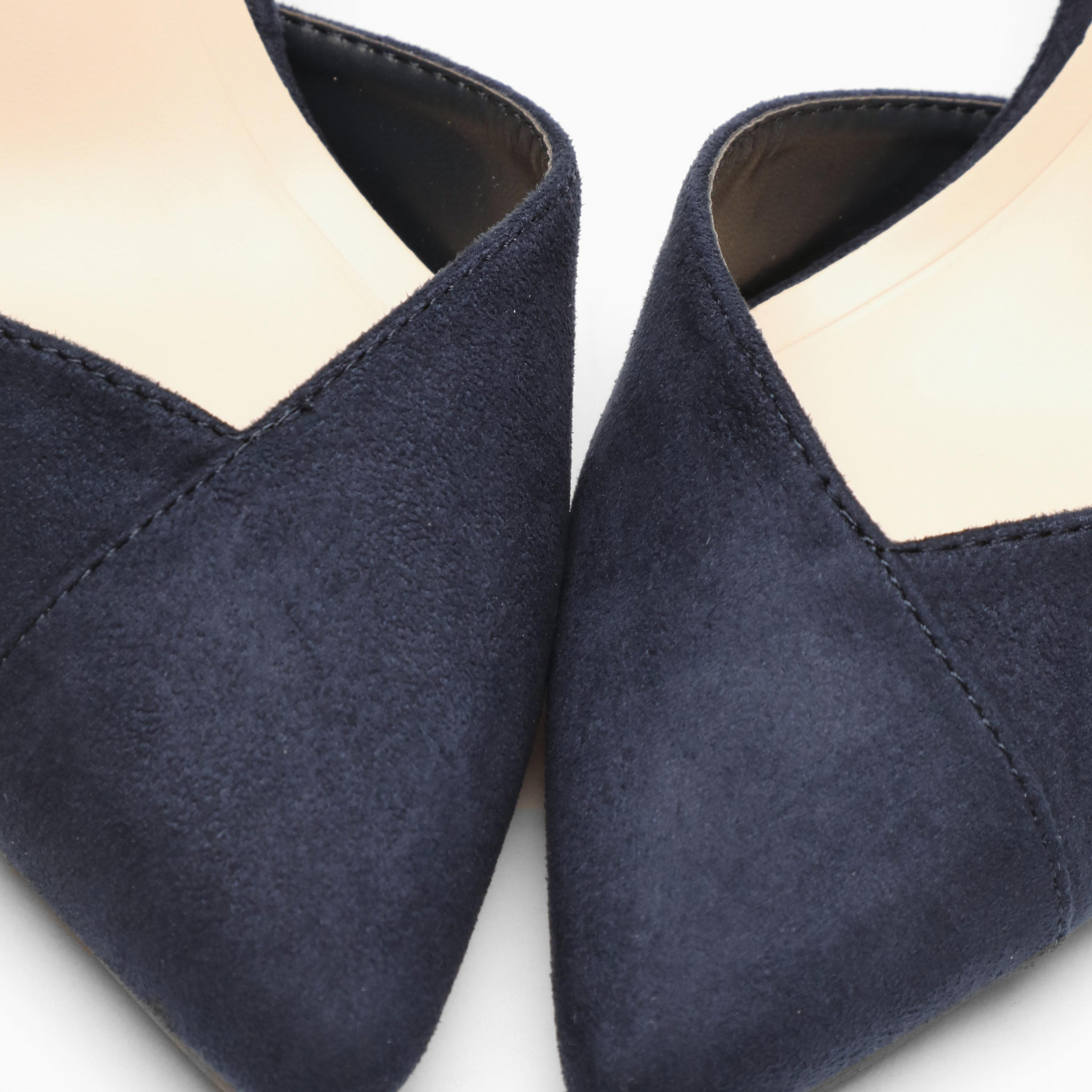 صندل نسائي بكعب قطة مزود بإبزيم وشريط للكاحل من كويز  | 100041288-women-shoes-heels-image-3