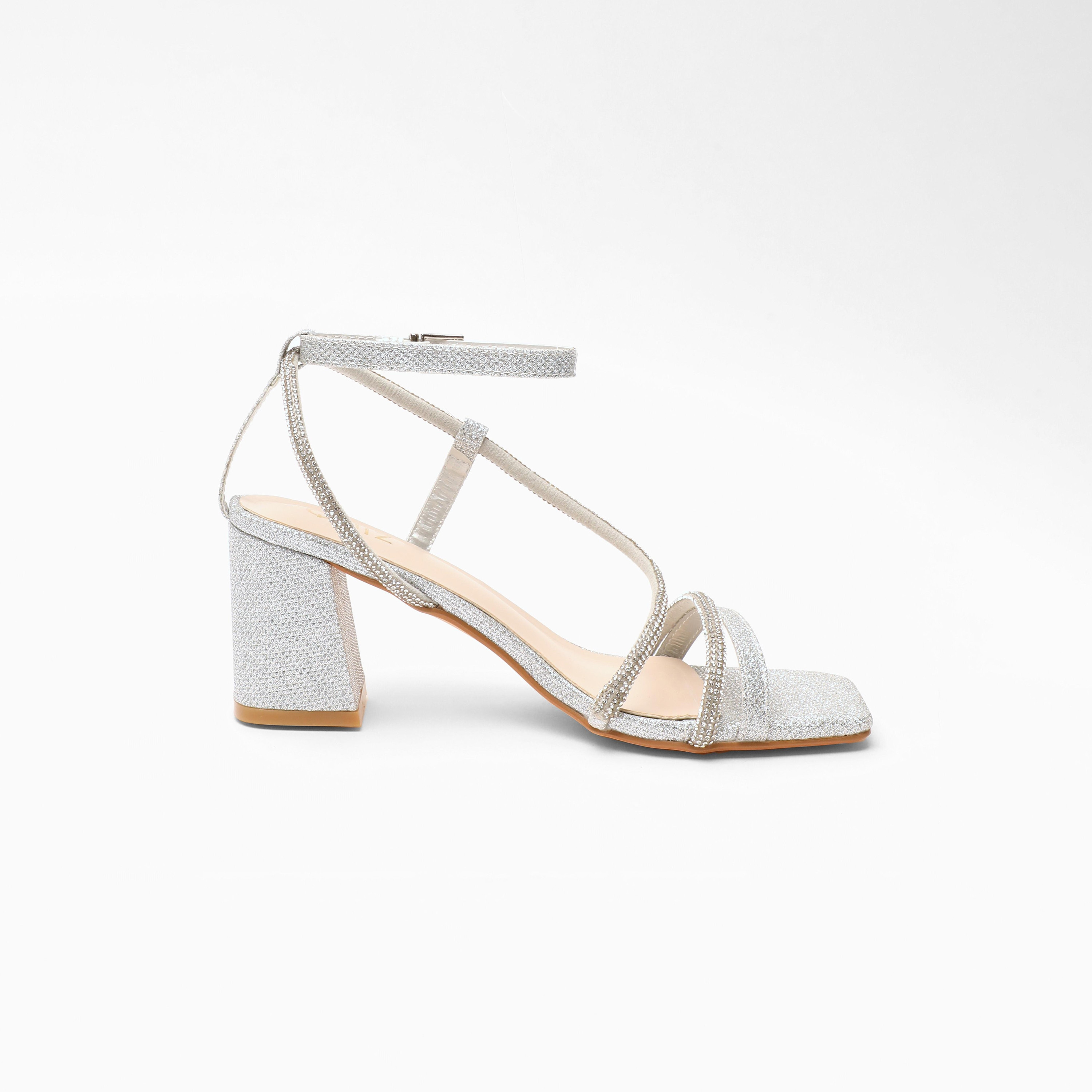 صندل نسائي بكعب عريض مع رباط للكاحل من كويز | 100041295-women-shoes-heels-image-3