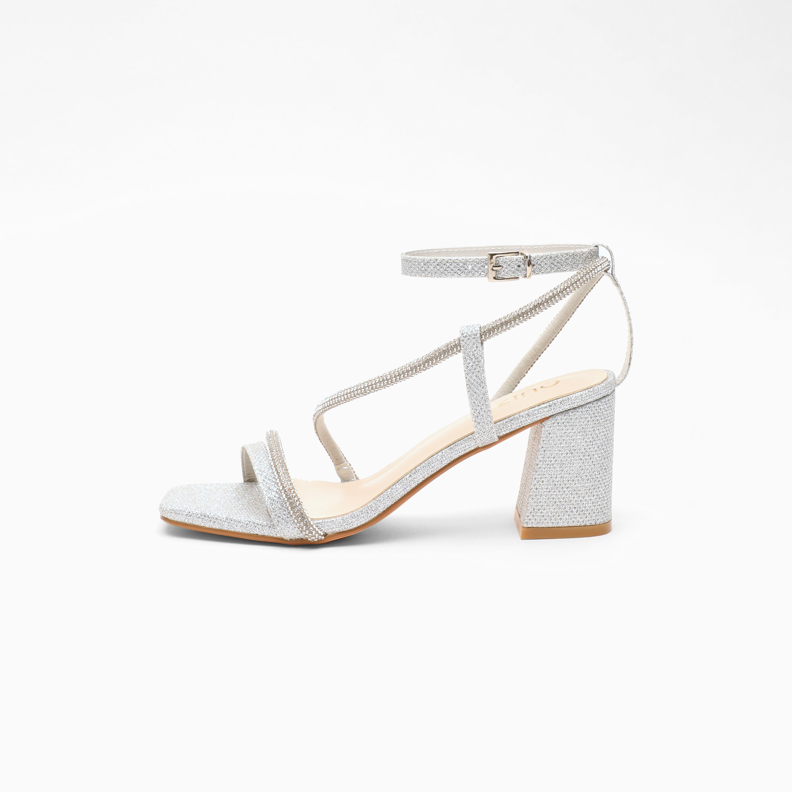صندل نسائي بكعب عريض مع رباط للكاحل من كويز | 100041295-women-shoes-heels-image-4