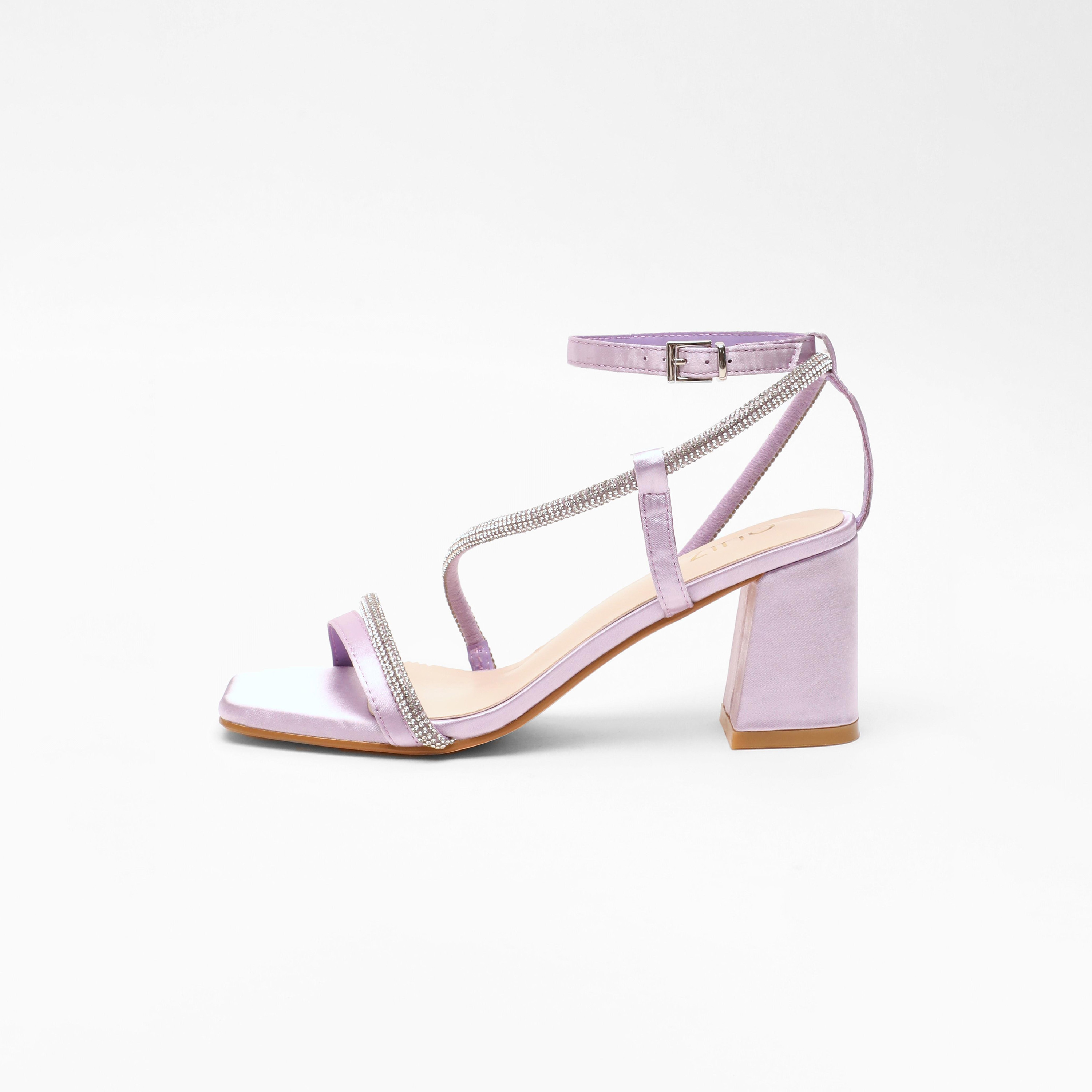 صندل نسائي بكعب عريض مع رباط للكاحل من كويز | 100041299-women-shoes-heels-image-4