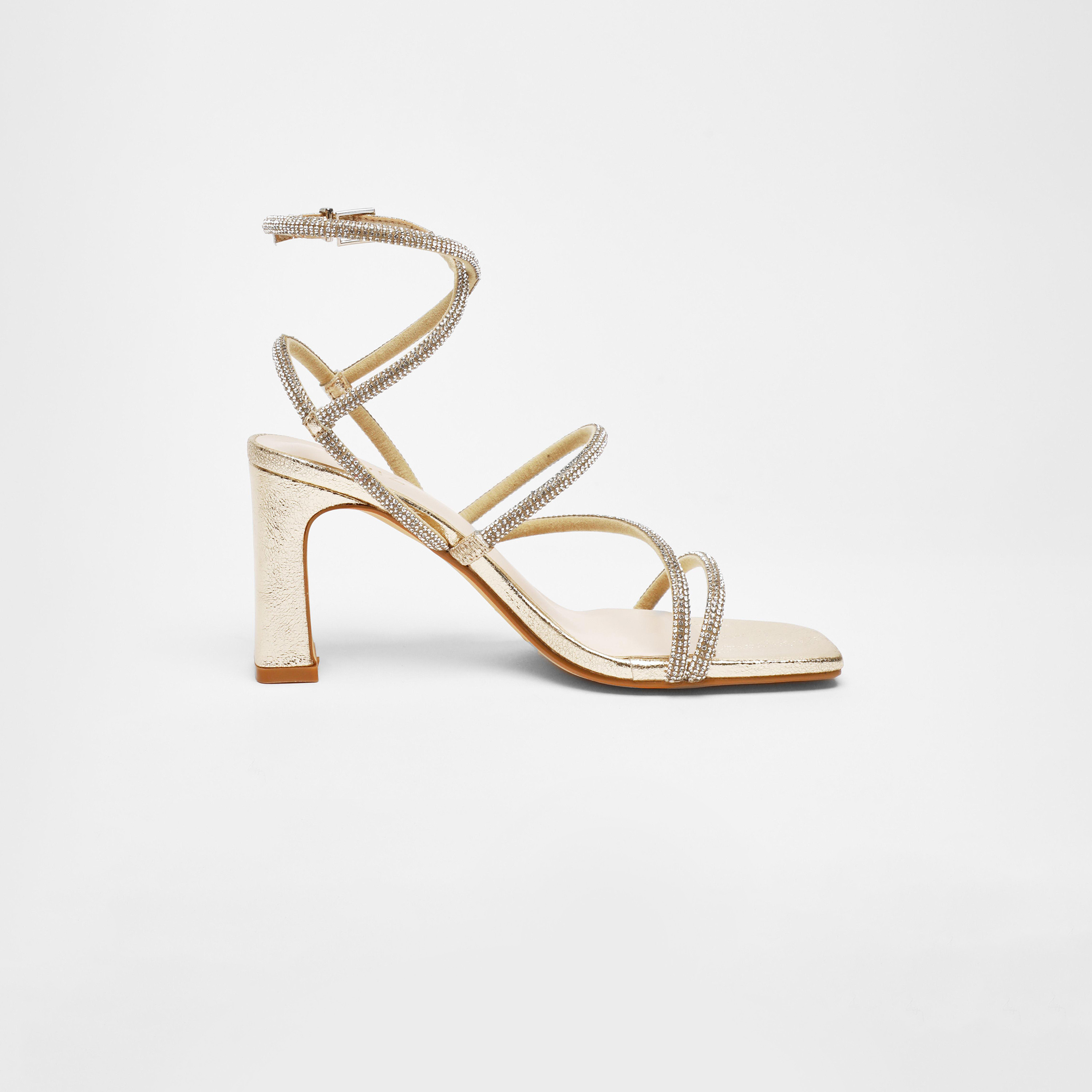 Quiz Women's Buckle Strap Block Heels Sandals | 00100041308-women-shoes-heels-image-4