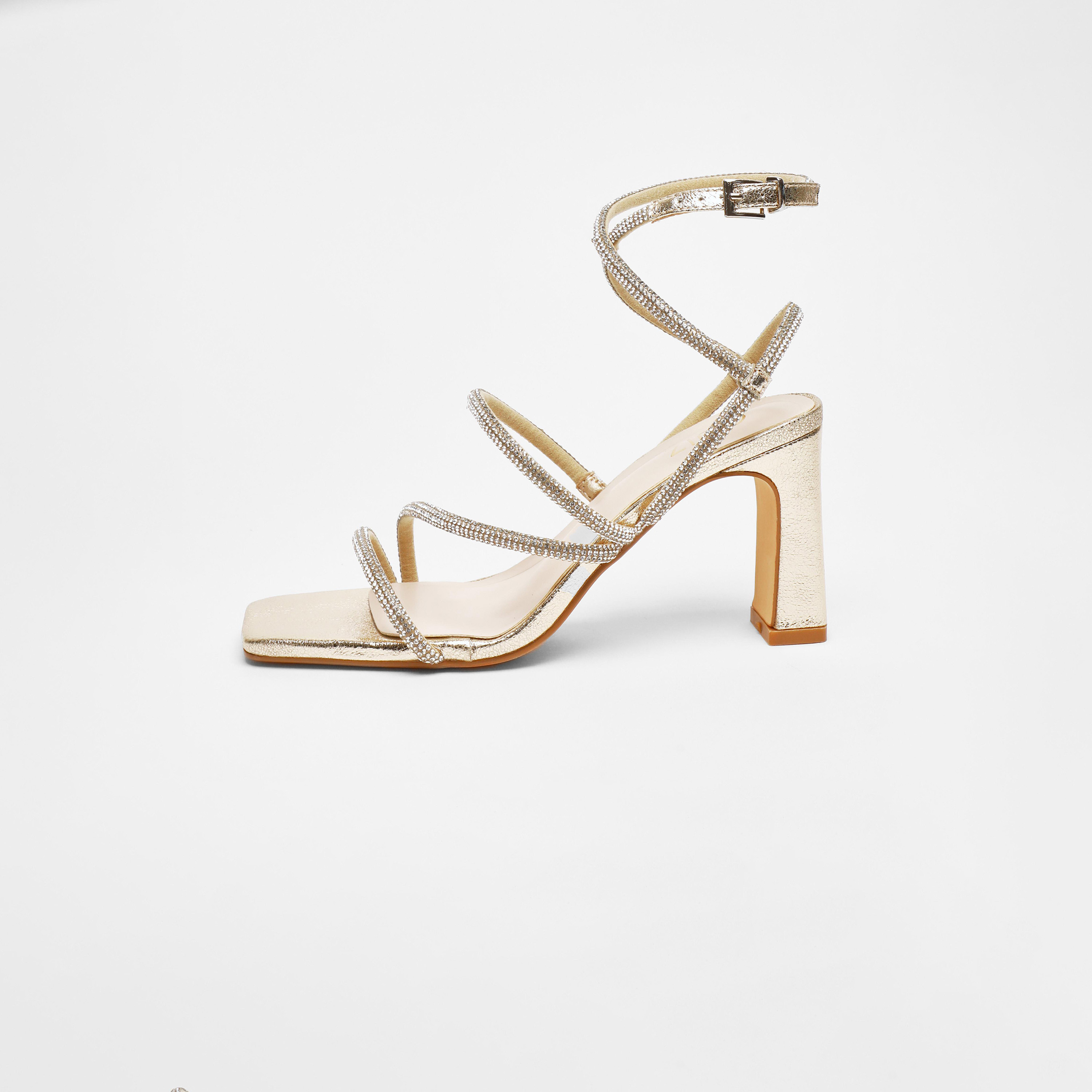 كويز- صندل نسائي بكعب عريض وحزام بإبزيم | 00100041308-women-shoes-heels-image-5