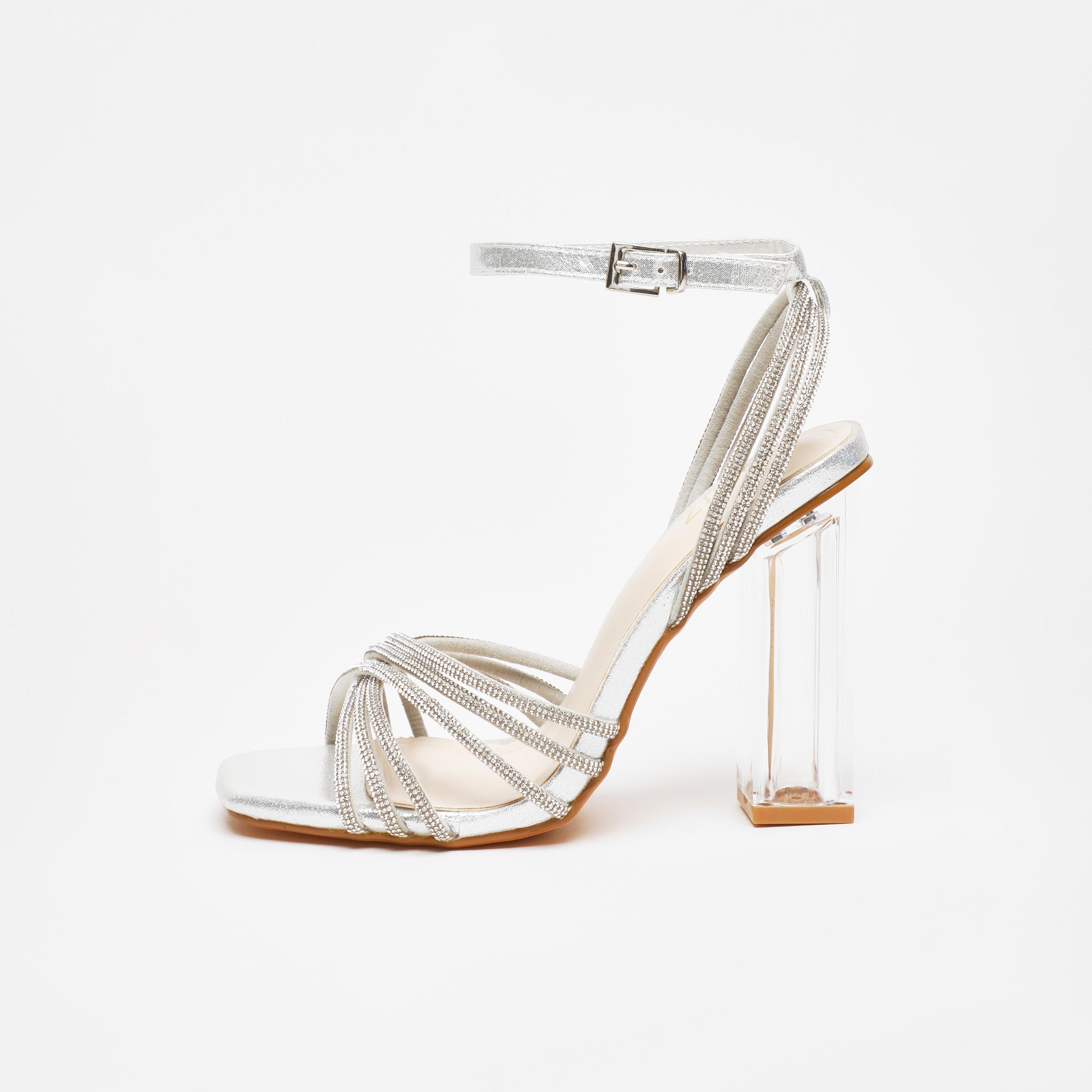 Quiz Women's Clear High Block Heel Sandals with Ankle Strap | 00100041315-women-shoes-heels-image-4
