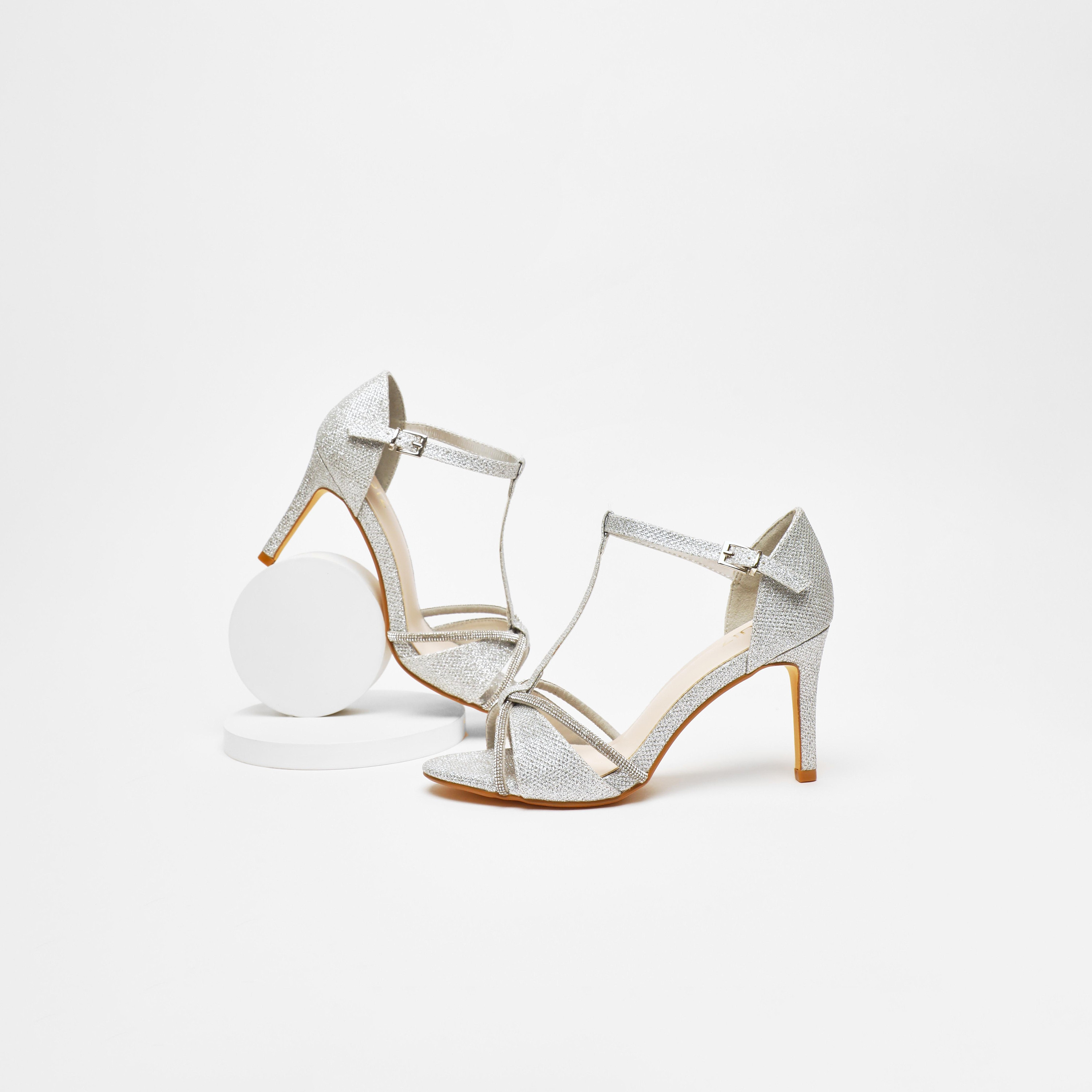 صنادل بكعب ستيليتو بإبزيم للسيدات من كويز | 100041317-women-shoes-heels-image-2