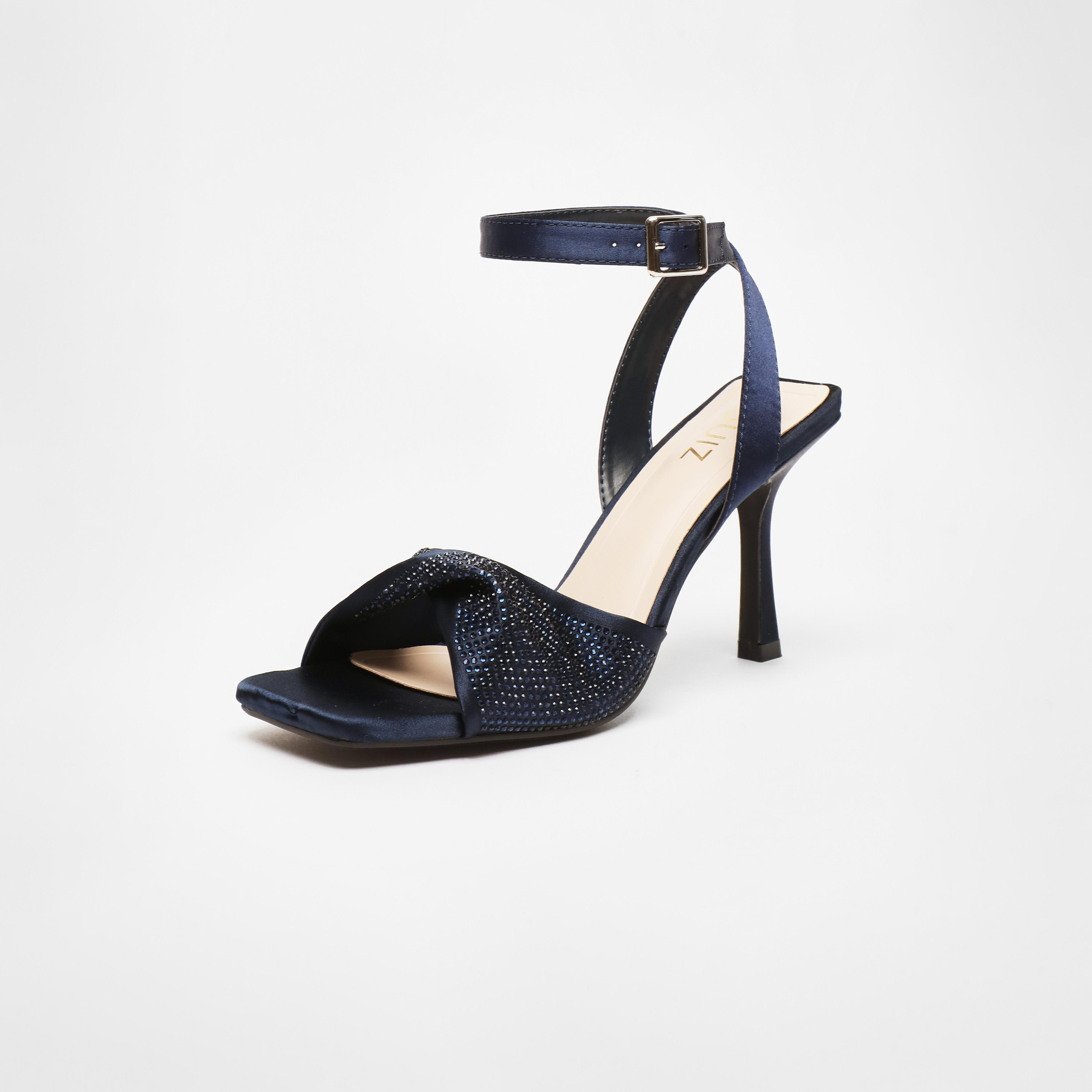 Quiz Women's Buckle Strap Stiletto Heels Sandals | 00100041327-women-shoes-heels-image-1