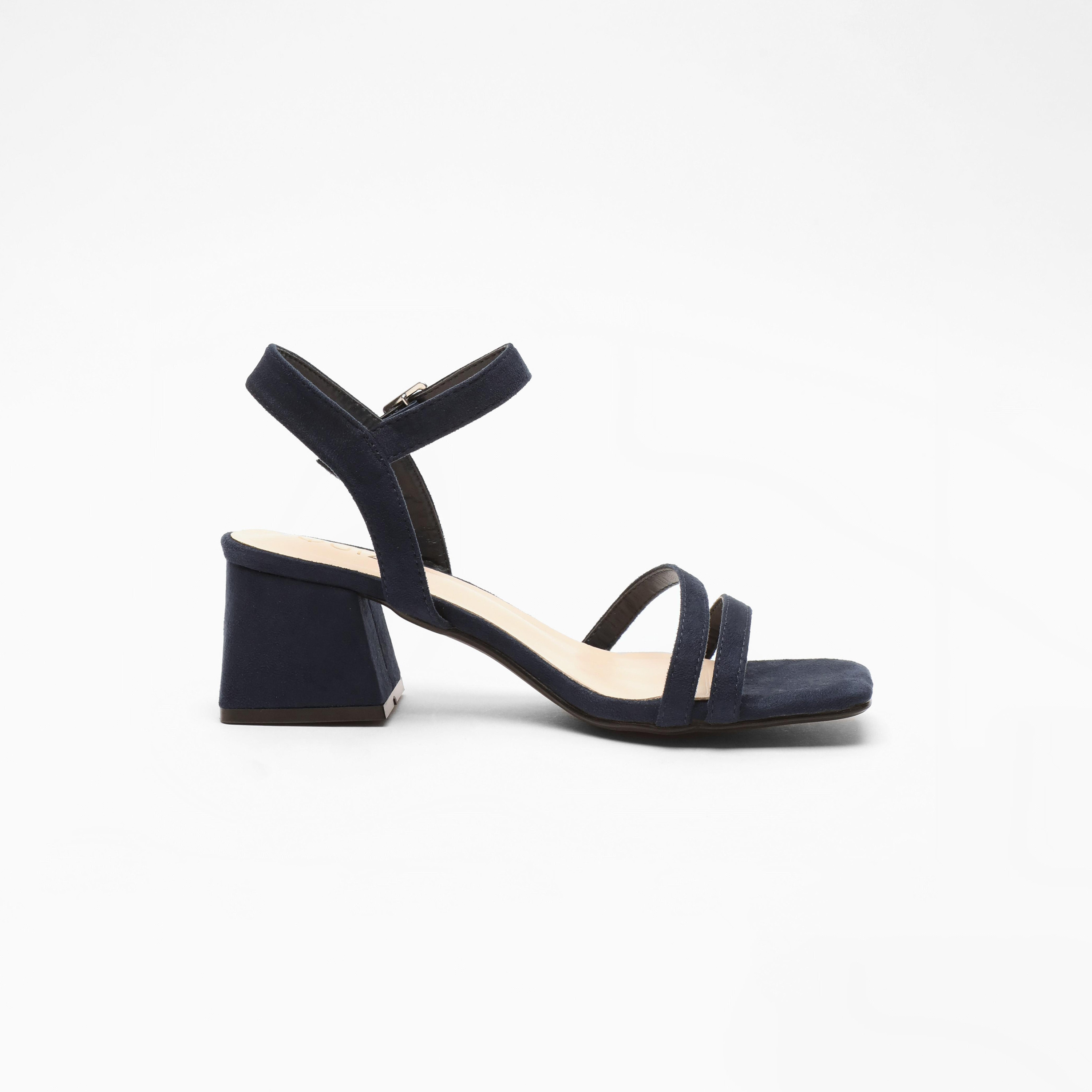 صندل نسائي بكعب عريض مع رباط للكاحل من كويز | 100041342-women-shoes-heels-image-3