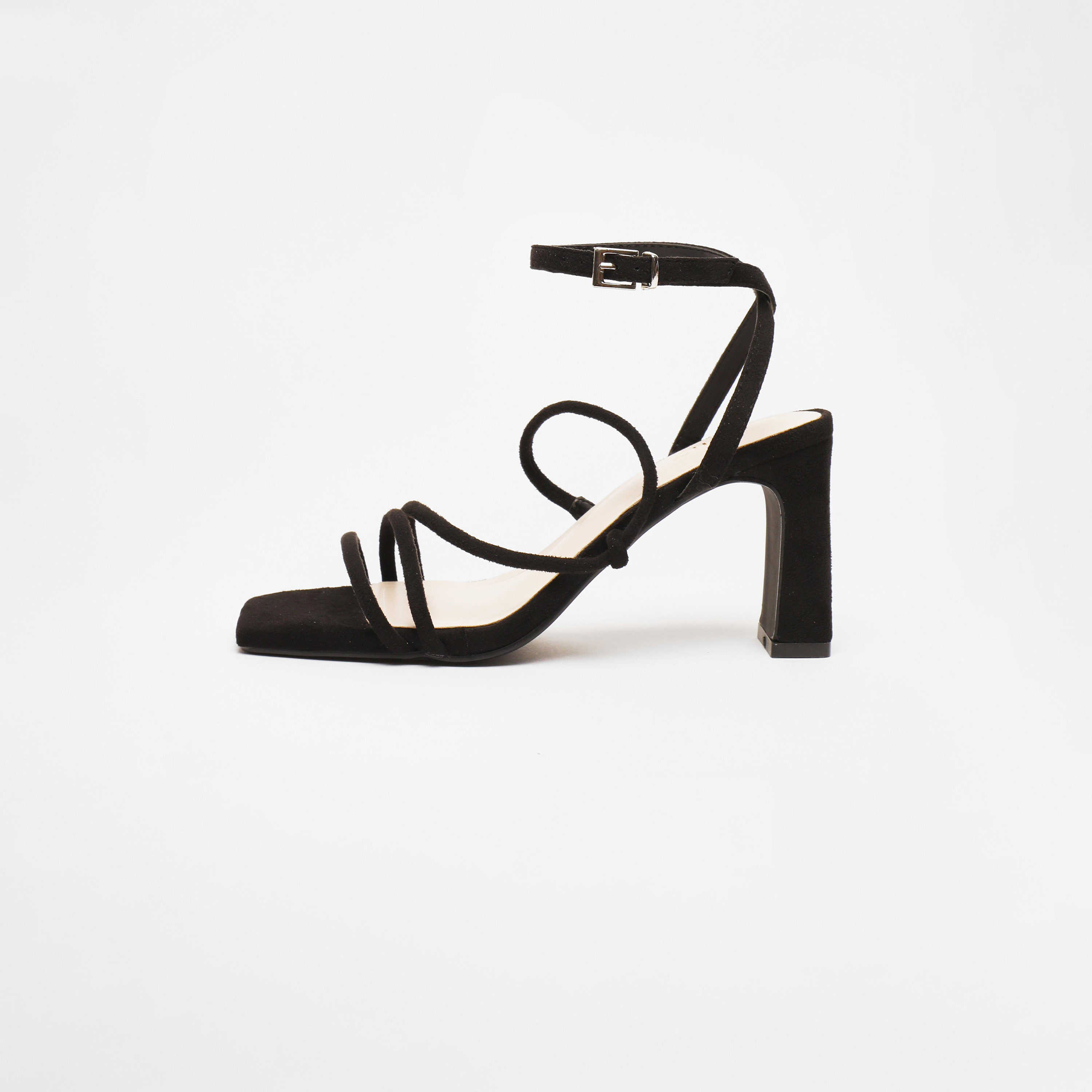 كويز- صندل نسائي بكعب عريض وحزام بإبزيم | 00100041369-women-shoes-heels-image-5