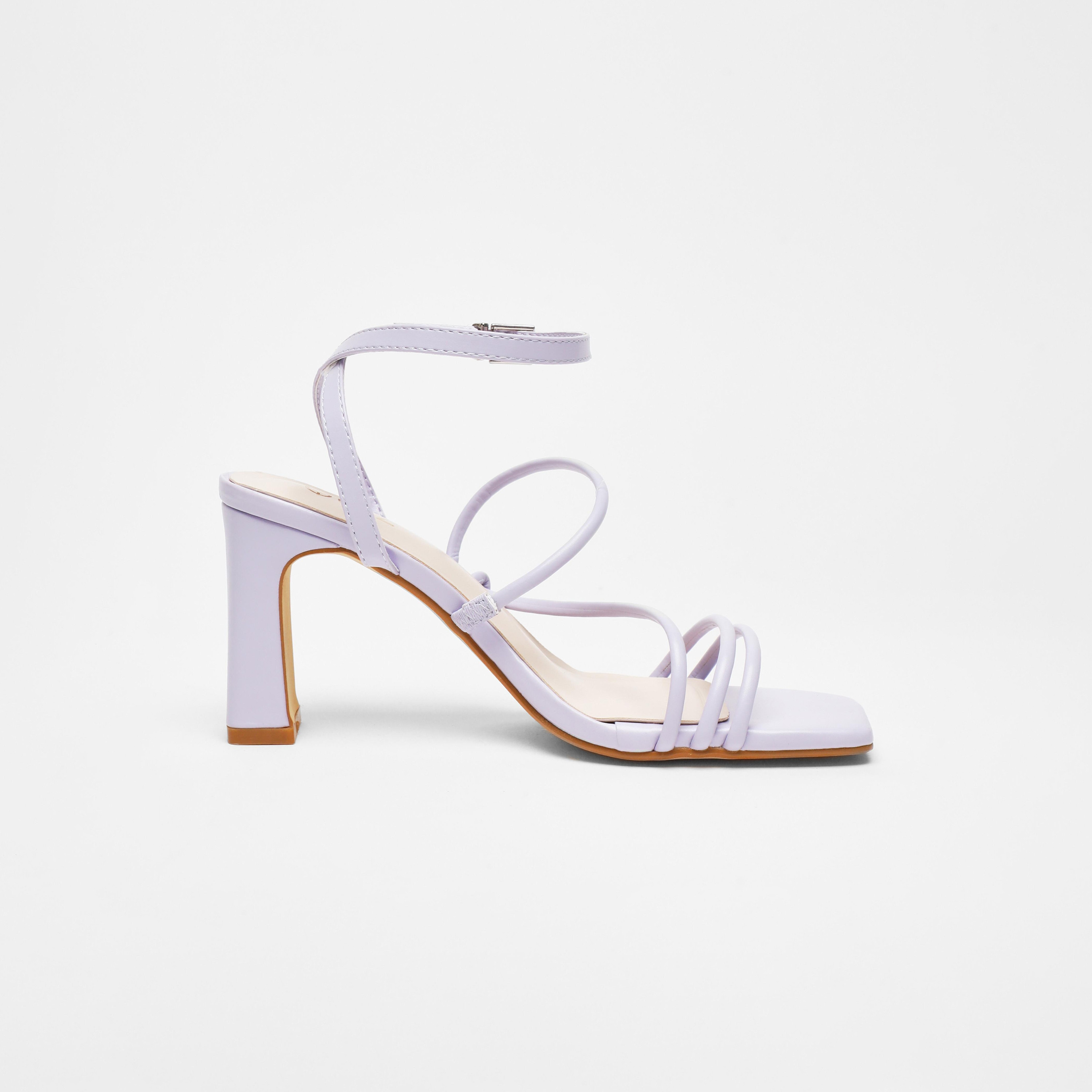 صندل نسائي بكعب سميك وحزام متقاطع عند الكاحل من كويز  | 100041372-women-shoes-heels-image-8