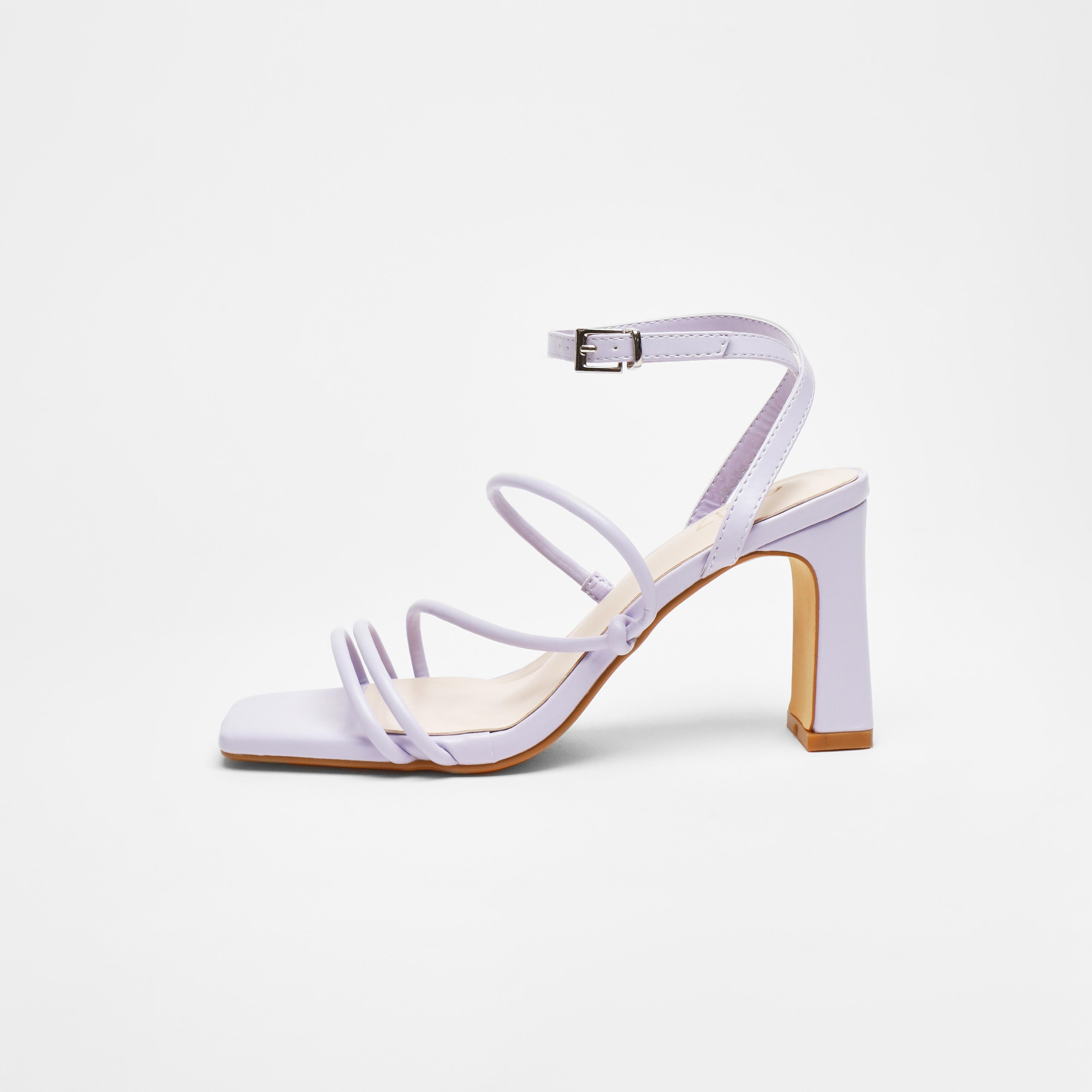 Quiz Women's Ankle Cross Strap Buckle Block Heel Sandal | 00100041372-women-shoes-heels-image-4