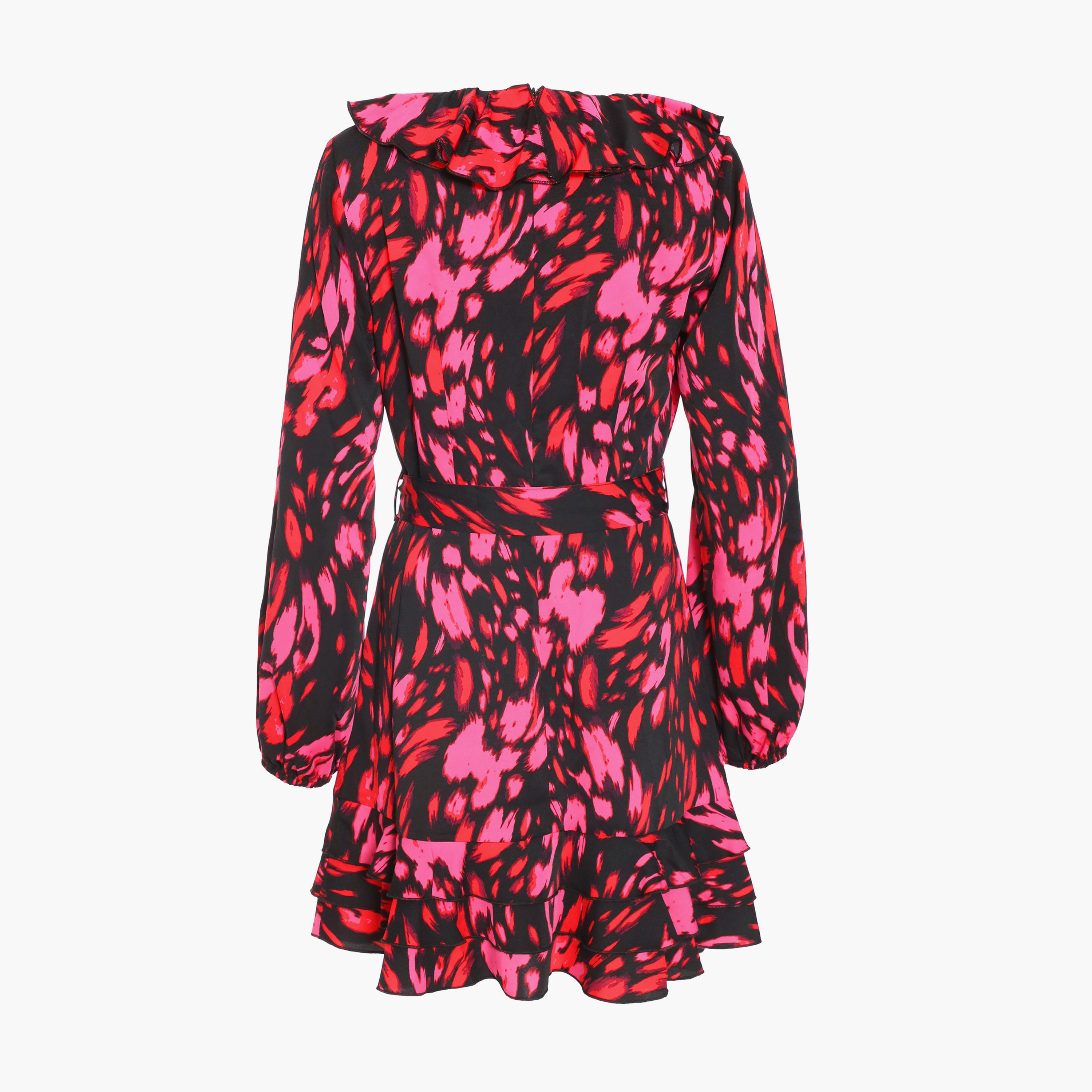 Quiz Black Pink Red Multi Non-Animal Front Wrap Top-women-clothing-dresses-image-5
