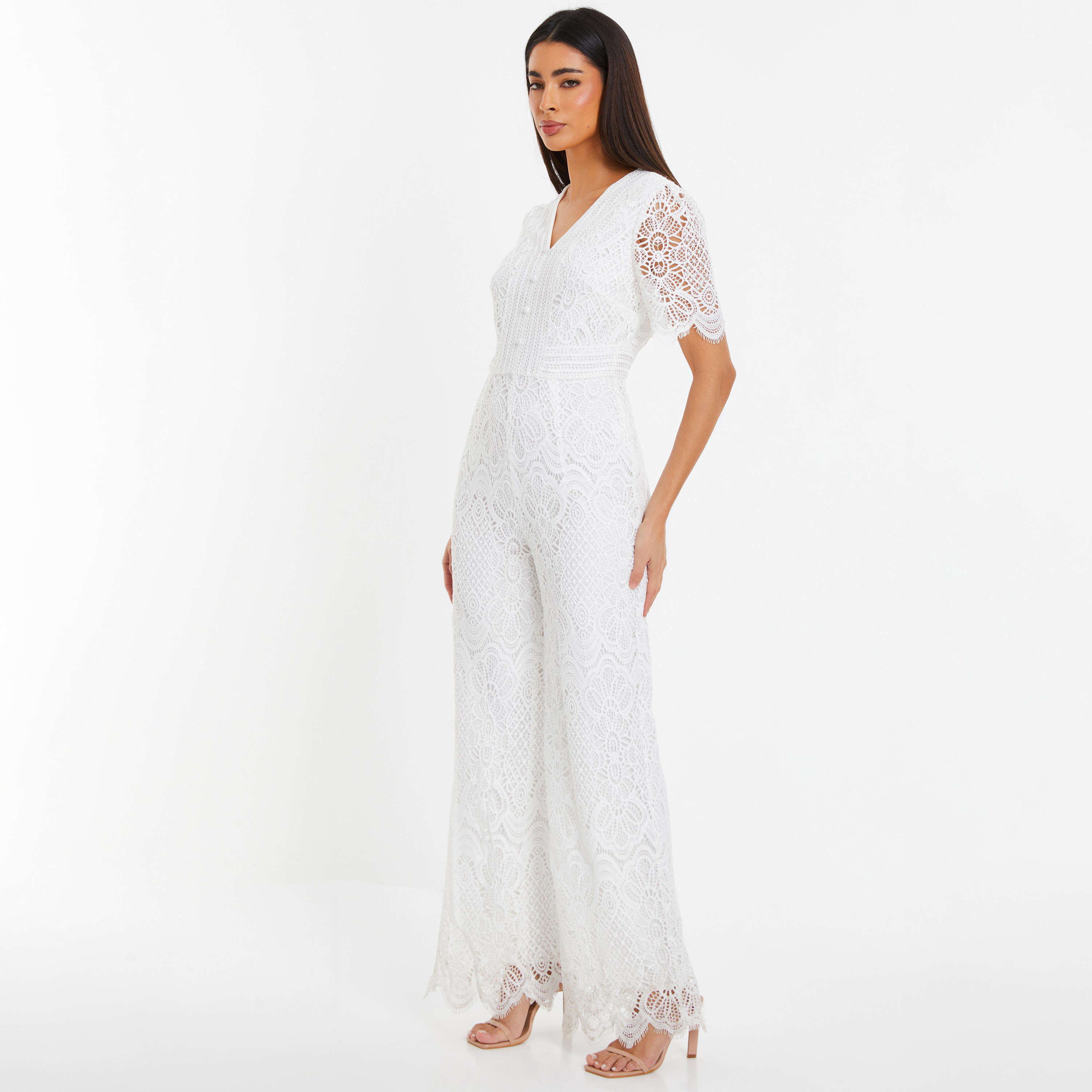 Quiz Lace V-Neck Jumpsuit-women-clothing-jumpsuits-image-2