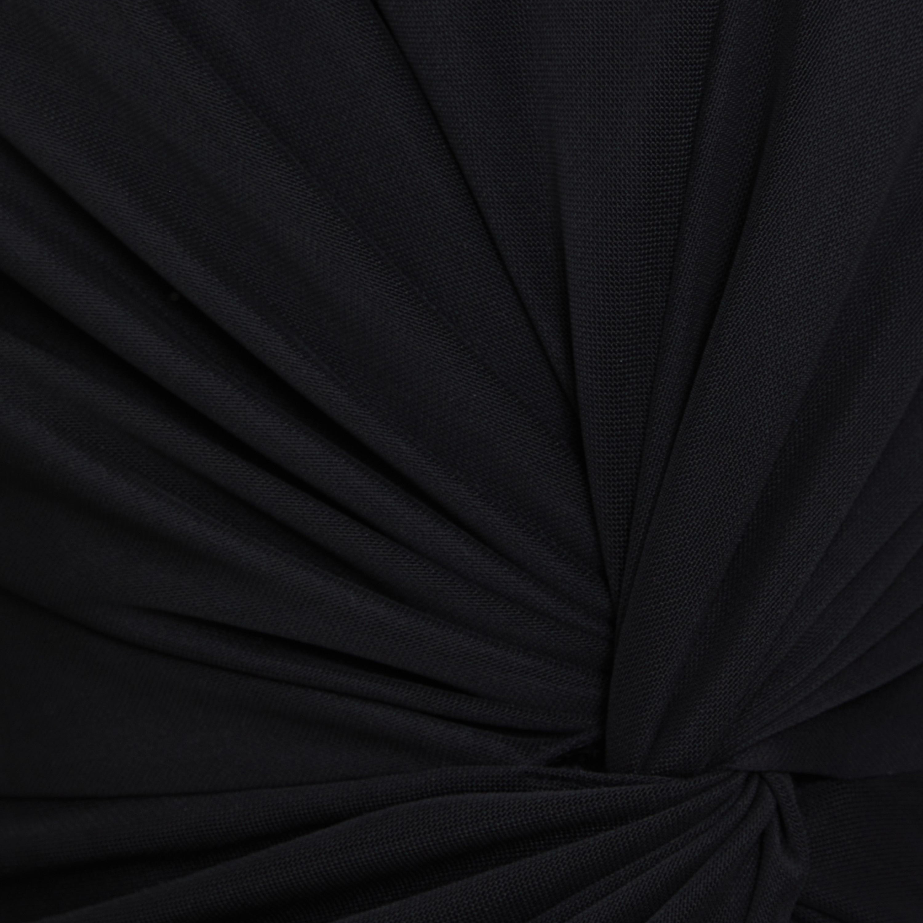 Quiz Plain Round Neck Slit Maxi Dress-women-clothing-dresses-image-3