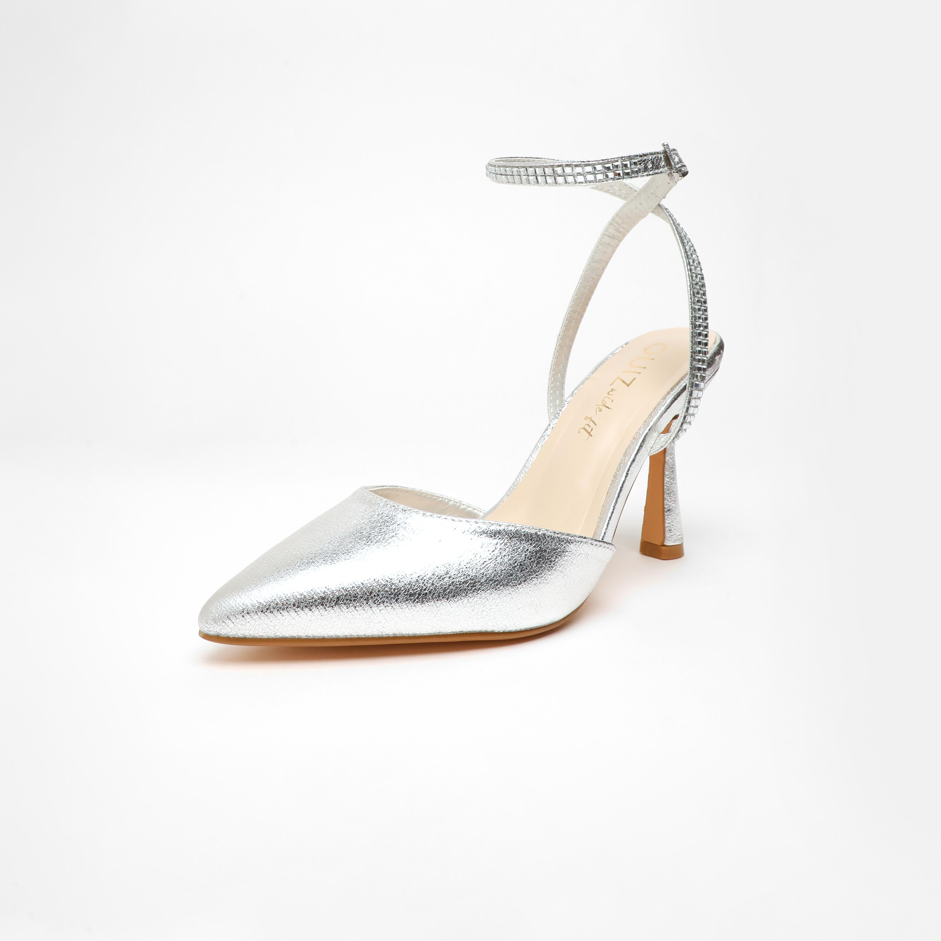 كويز- صندل نسائي بكعب منخفض وحزام بإبزيم | 00100041676-women-shoes-heels-image-1