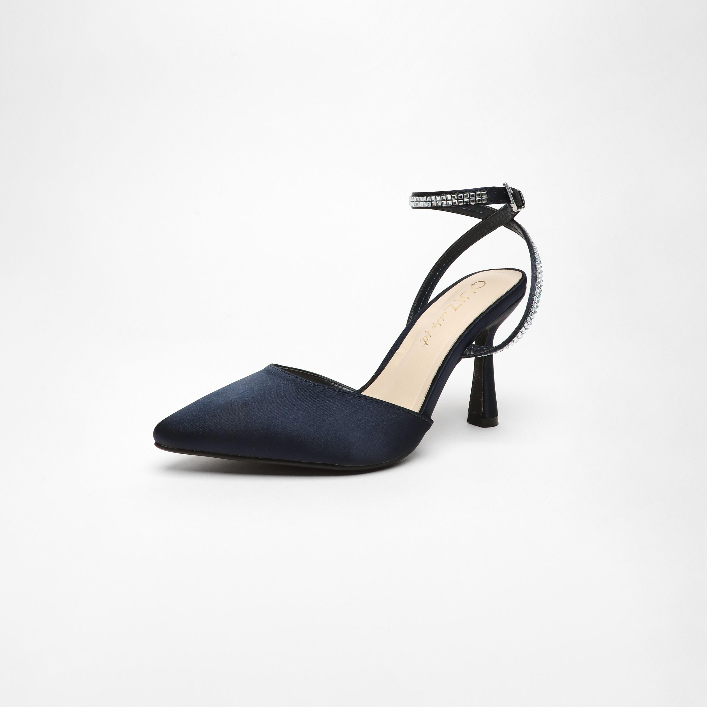 كويز- صندل نسائي بكعب ستيليتو وحزام بإبزيم | 00100041678-women-shoes-heels-image-1