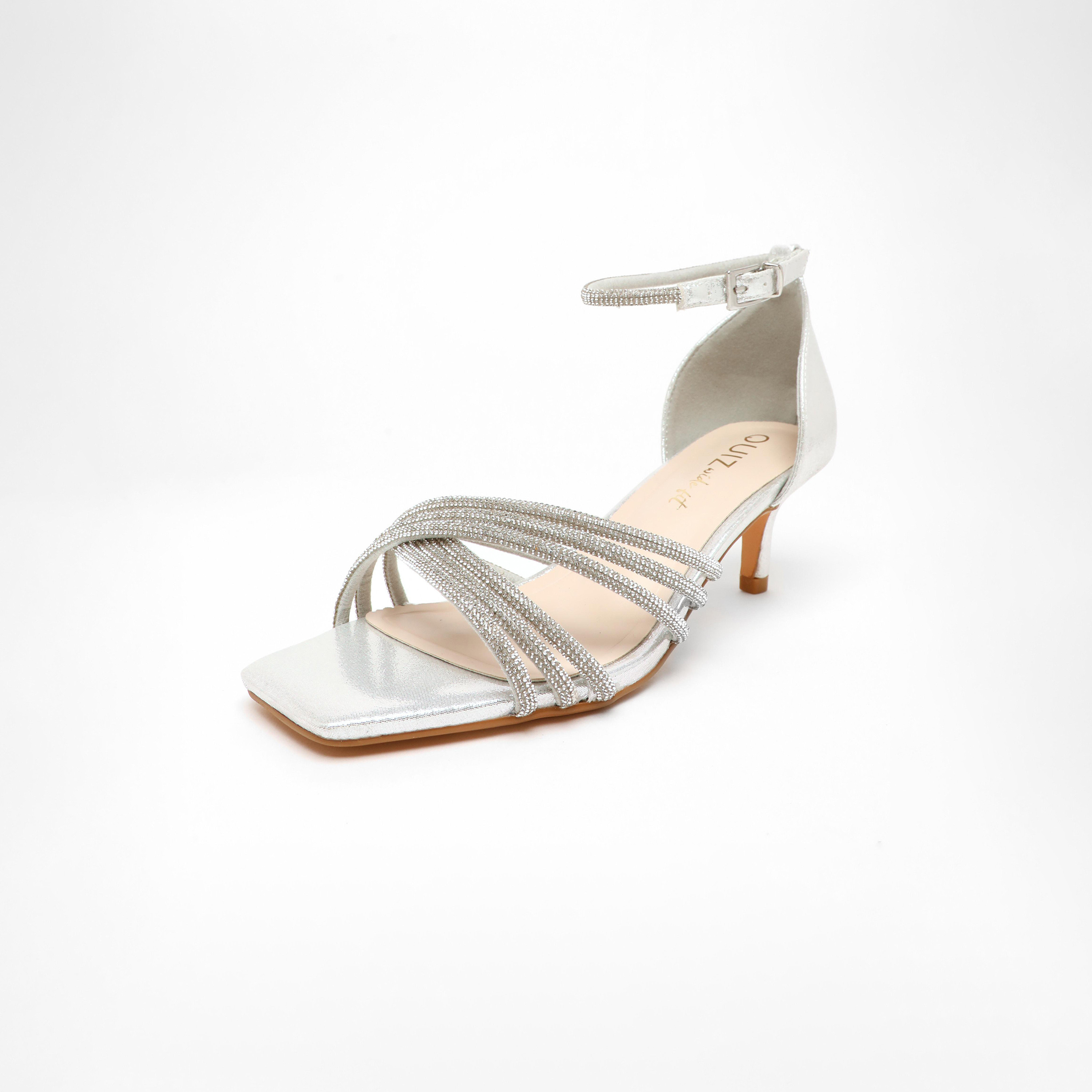 Quiz Women's Buckle Strap Kitten Heels Sandals | 00100041680-women-shoes-heels-image-1