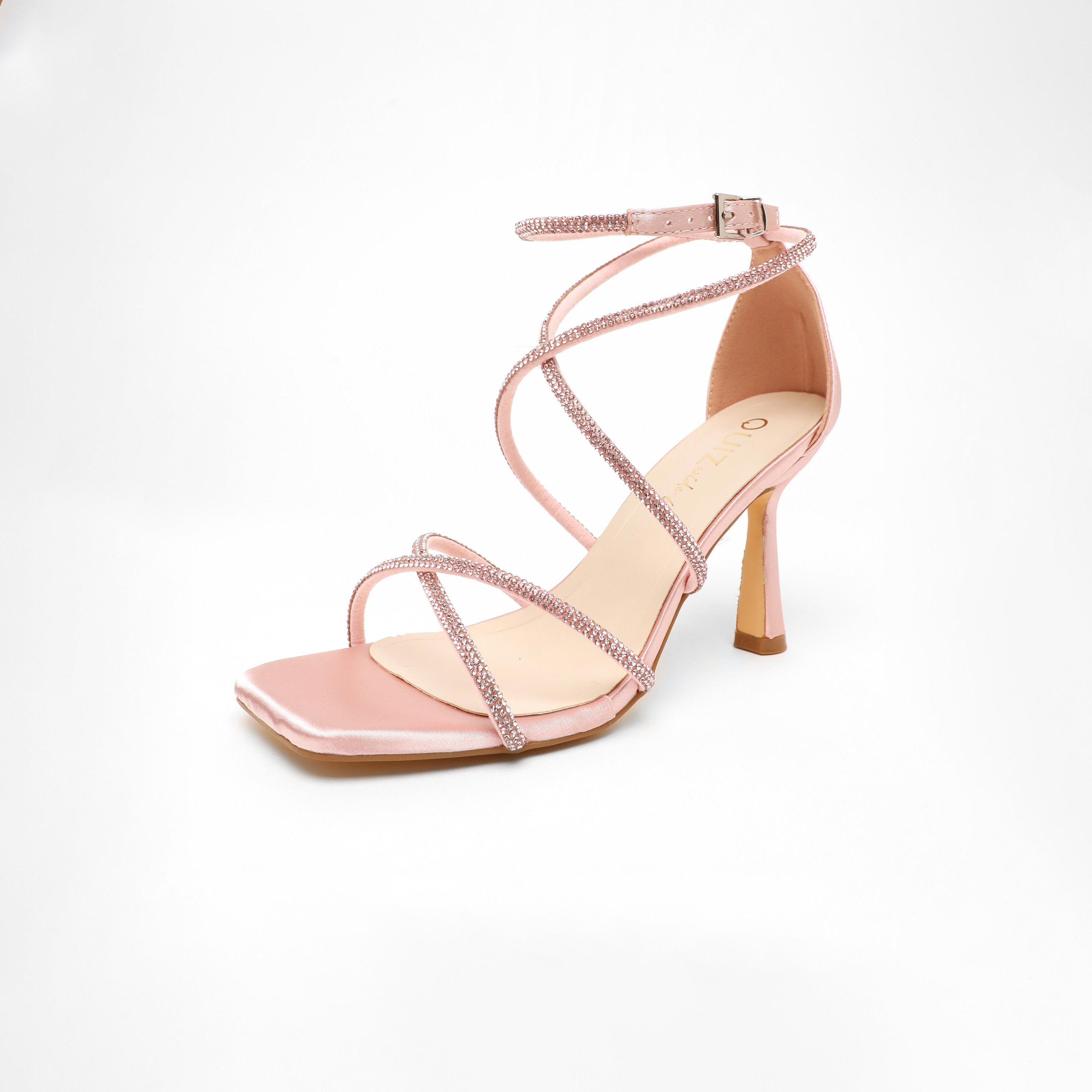 Quiz Women's Buckle Strap Kitten Heels Sandals | 00100041689-women-shoes-heels-image-1