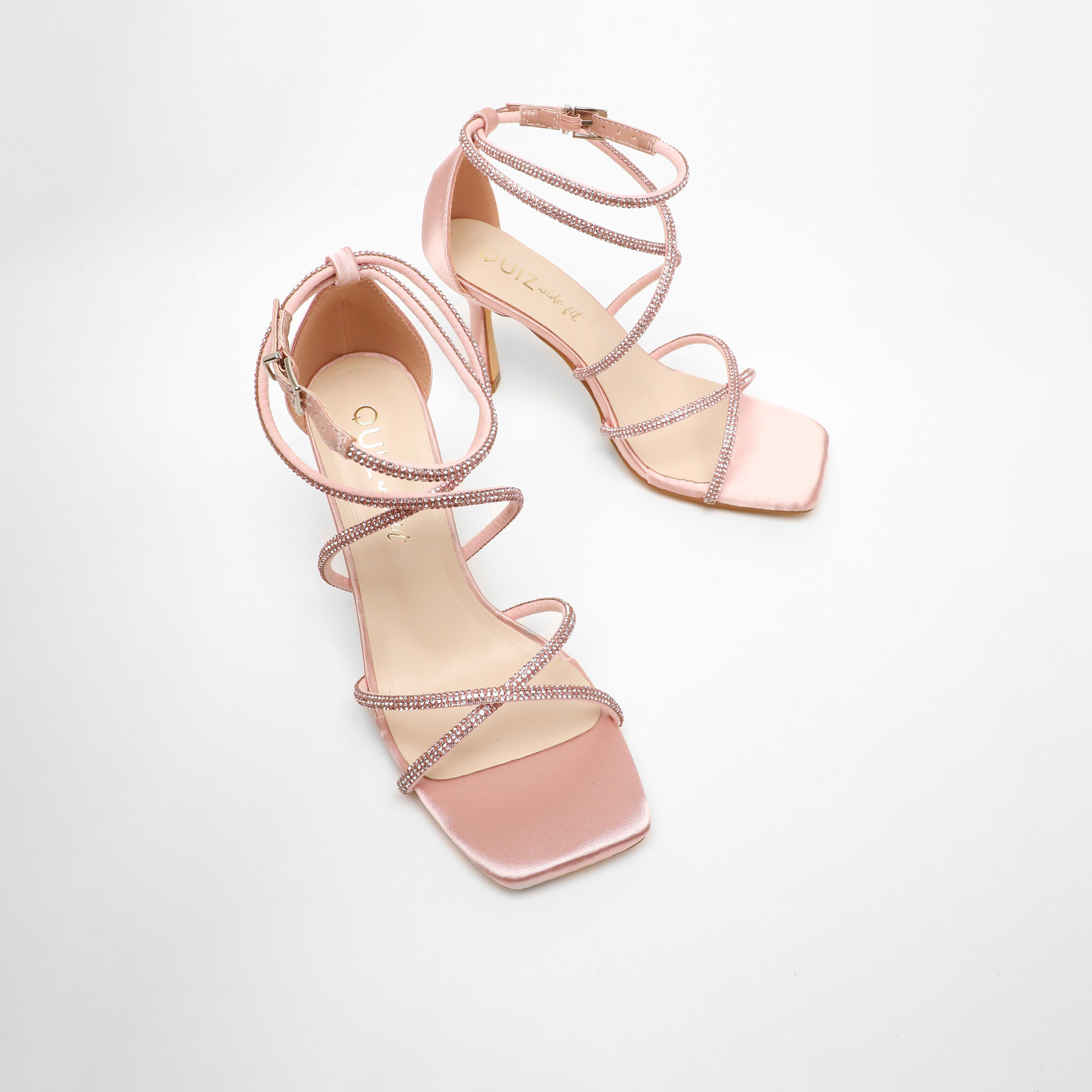 Quiz Women's Buckle Strap Kitten Heels Sandals | 00100041689-women-shoes-heels-image-2